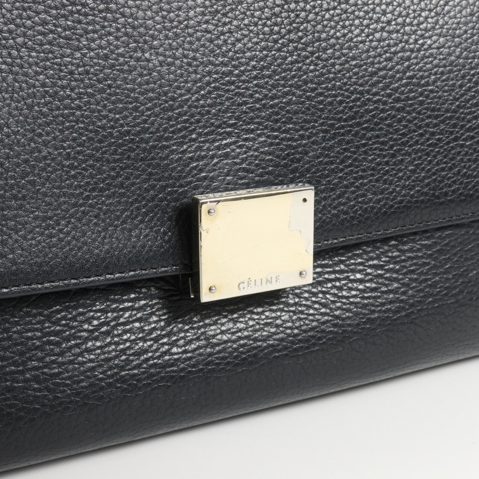 CELINE 牛皮皮革/麂皮皮革Small Trapeze手挽肩背兩用袋