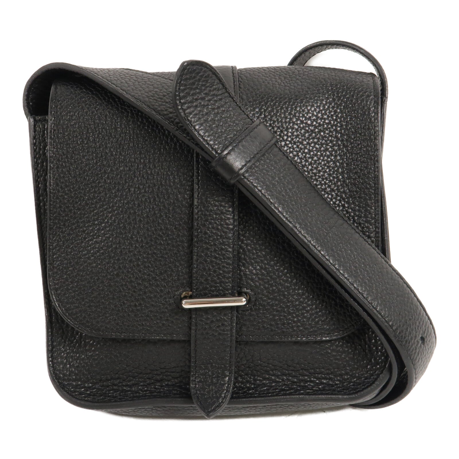 HERMES Togo皮革Steve肩背袋Noir