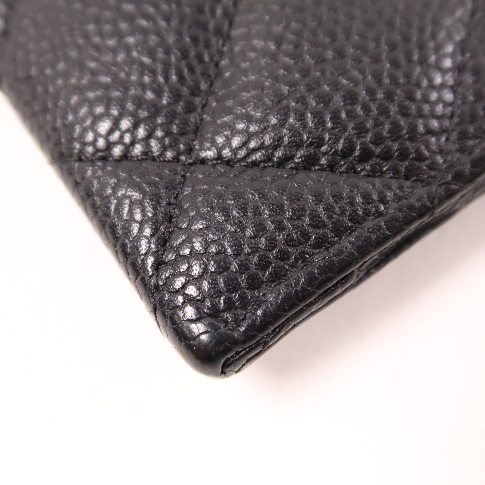 CHANEL 牛皮皮革Long Wallet金扣長錢包