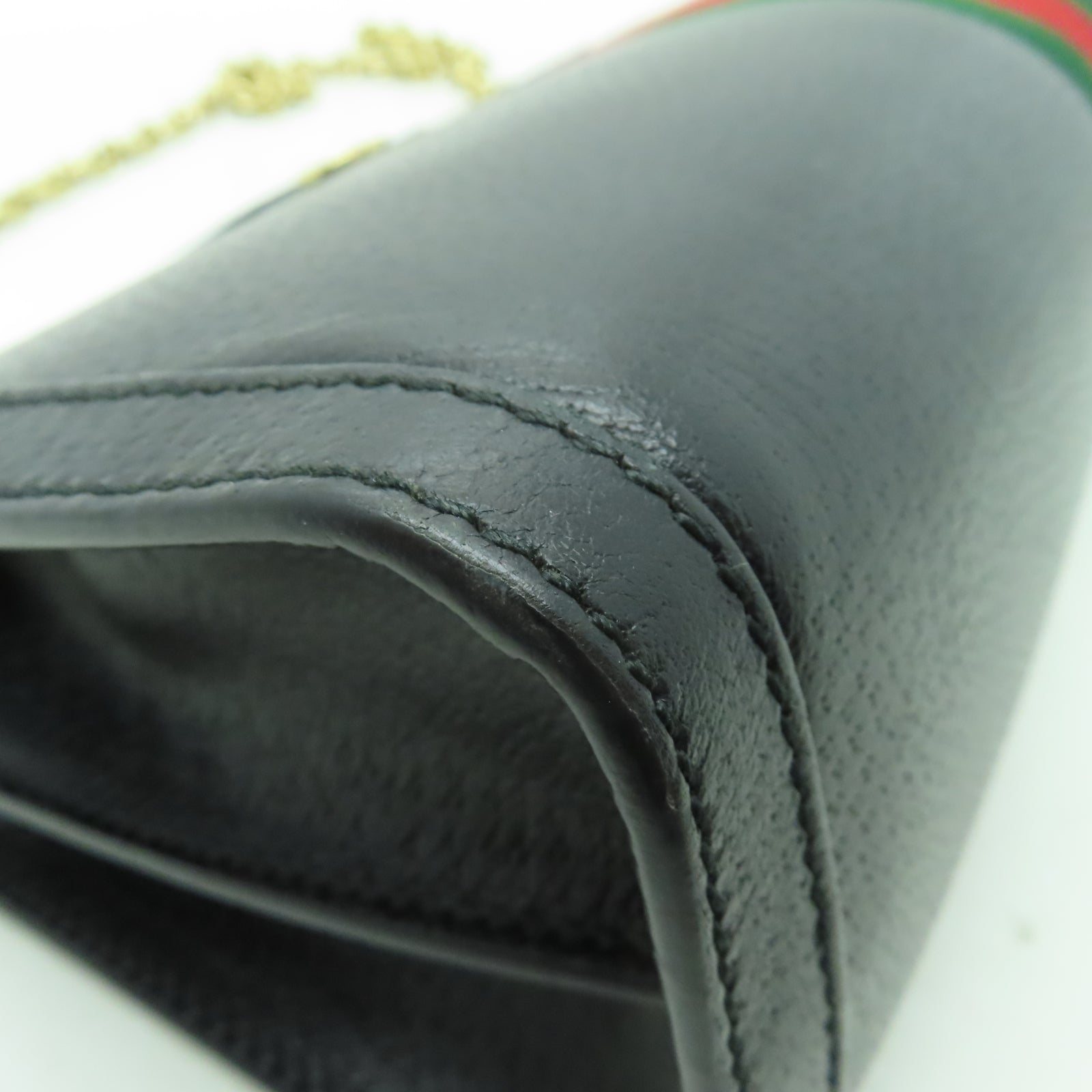 GUCCI 【激減優惠】牛皮皮革Ophidia金扣鏈帶肩背袋黑色