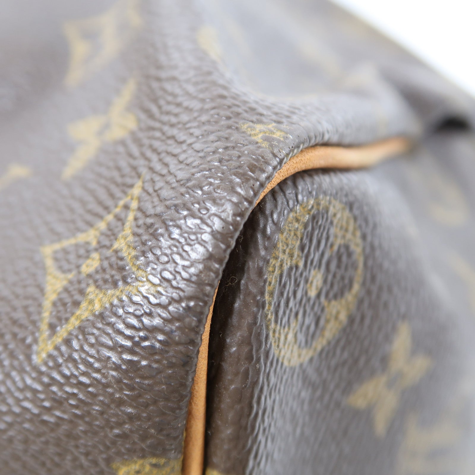 LOUIS VUITTON Monogram Speedy 35金扣手挽袋啡色