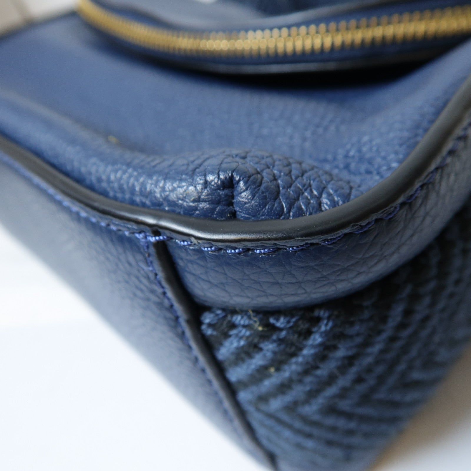 MARC JACOBS 【激減優惠】皮革Shoulder Bag金扣肩背袋藍色