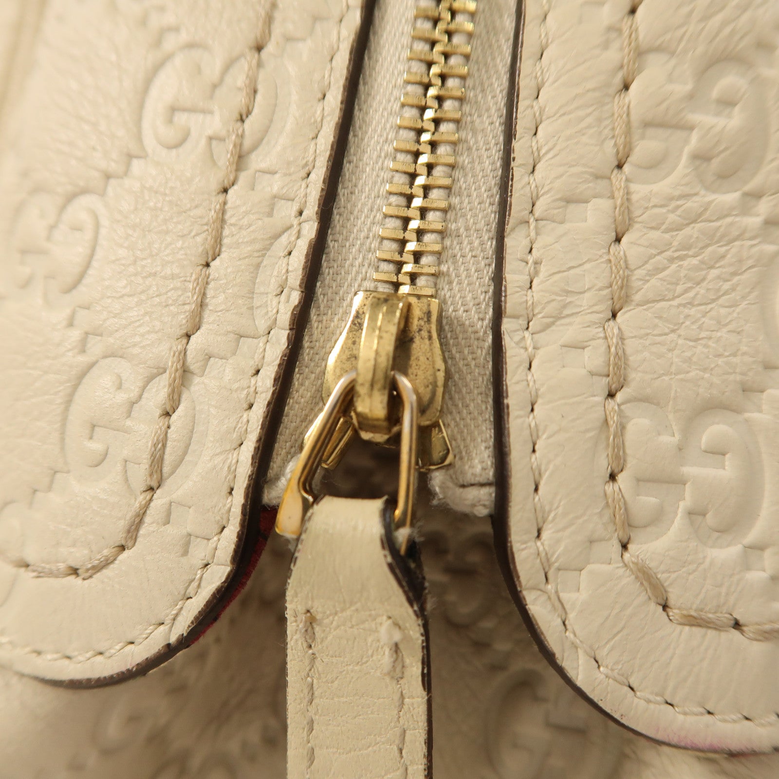 GUCCI 牛皮皮革Hand Bag金扣手挽袋