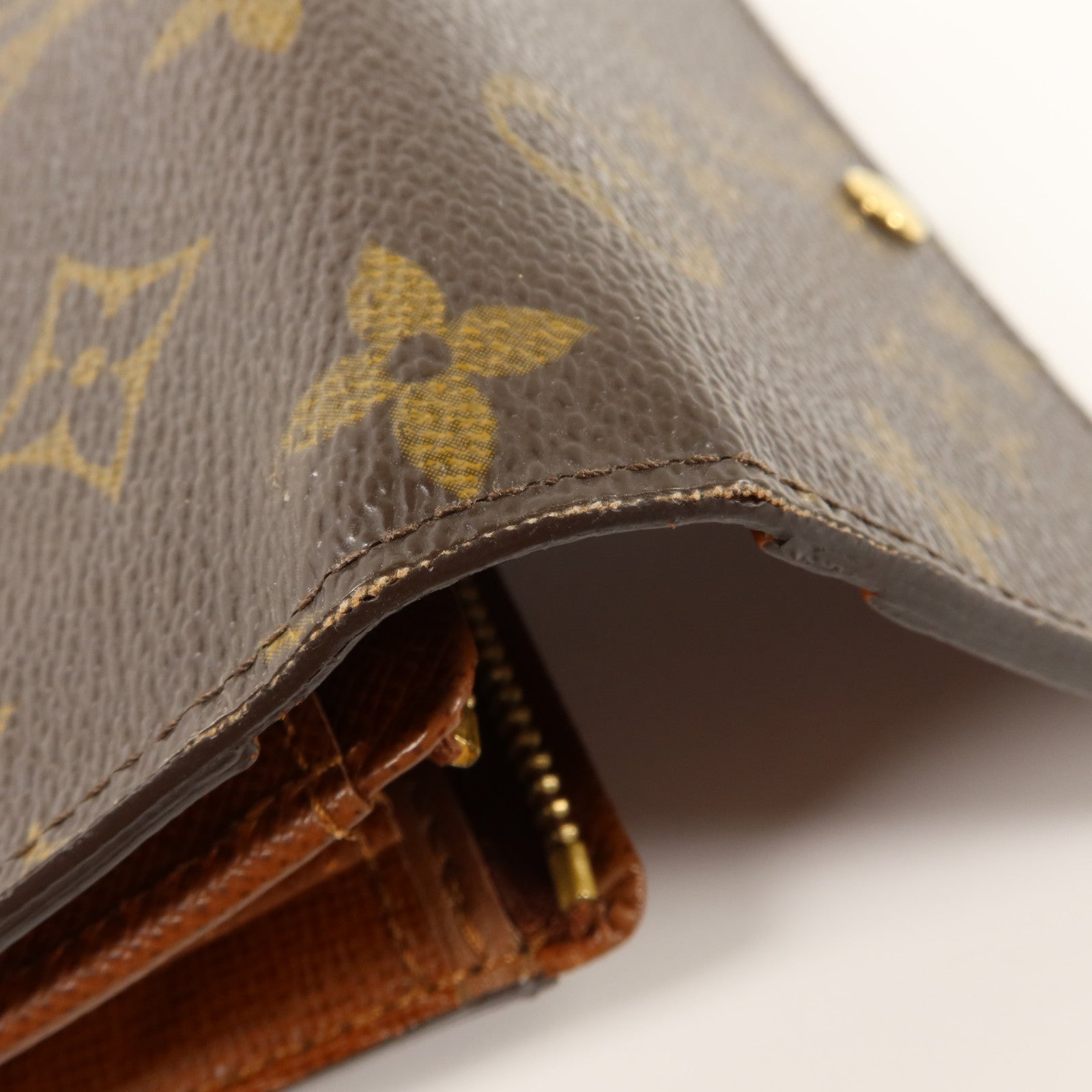 LOUIS VUITTON Monogram Porte Monnaie金扣錢包