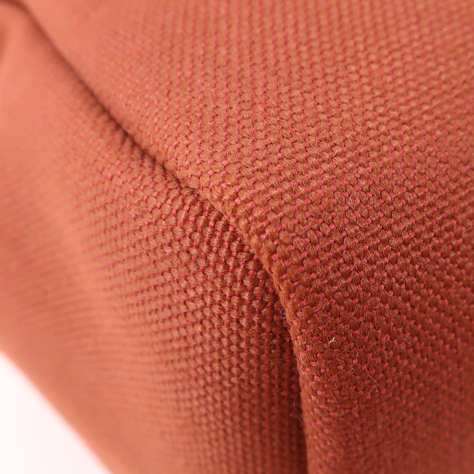 HERMES 帆布Herbag PM金扣手挽肩背兩用袋Rouge H紅色