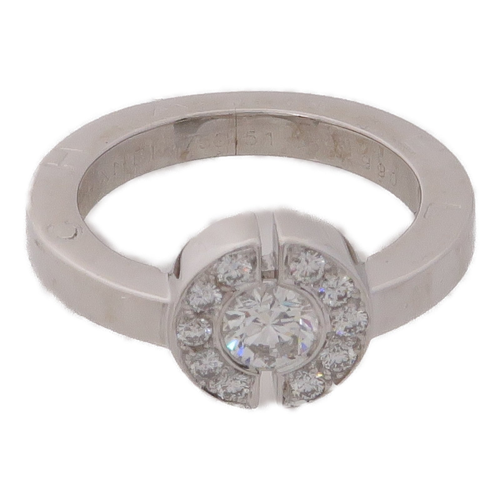 CHANEL 18K白金Diamond Ring鑽石戒指US#5.5