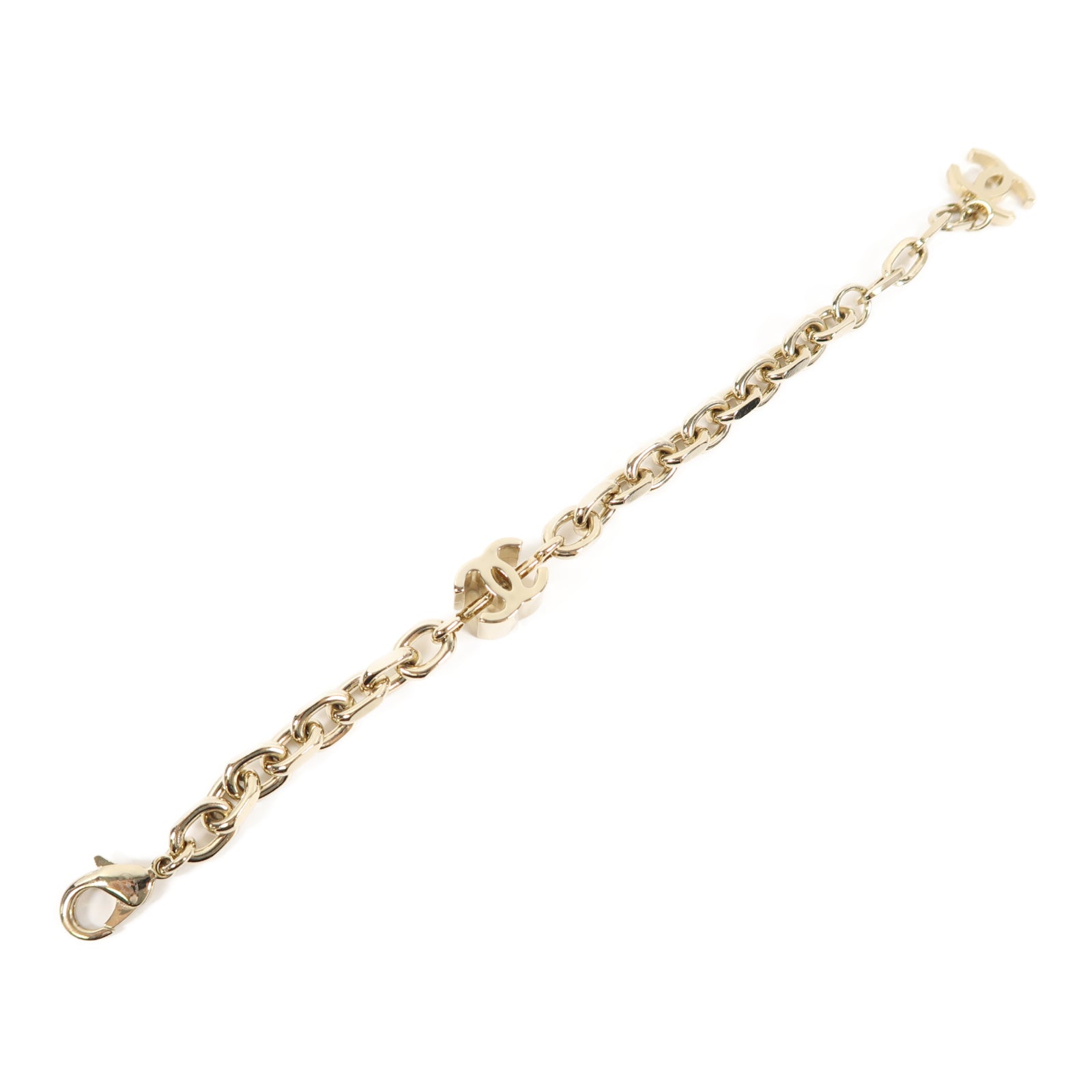 CHANEL 金屬Bracelet手鏈金色