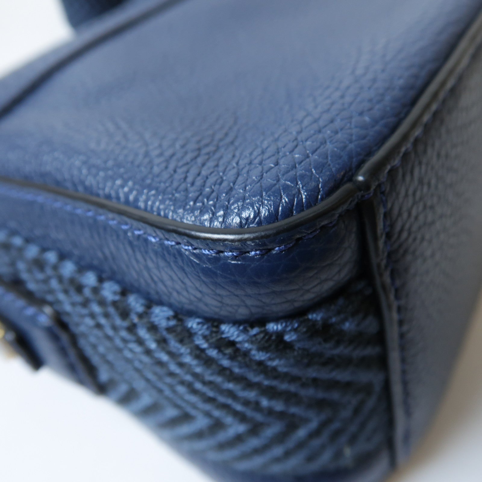 MARC JACOBS 【激減優惠】皮革Shoulder Bag金扣肩背袋藍色
