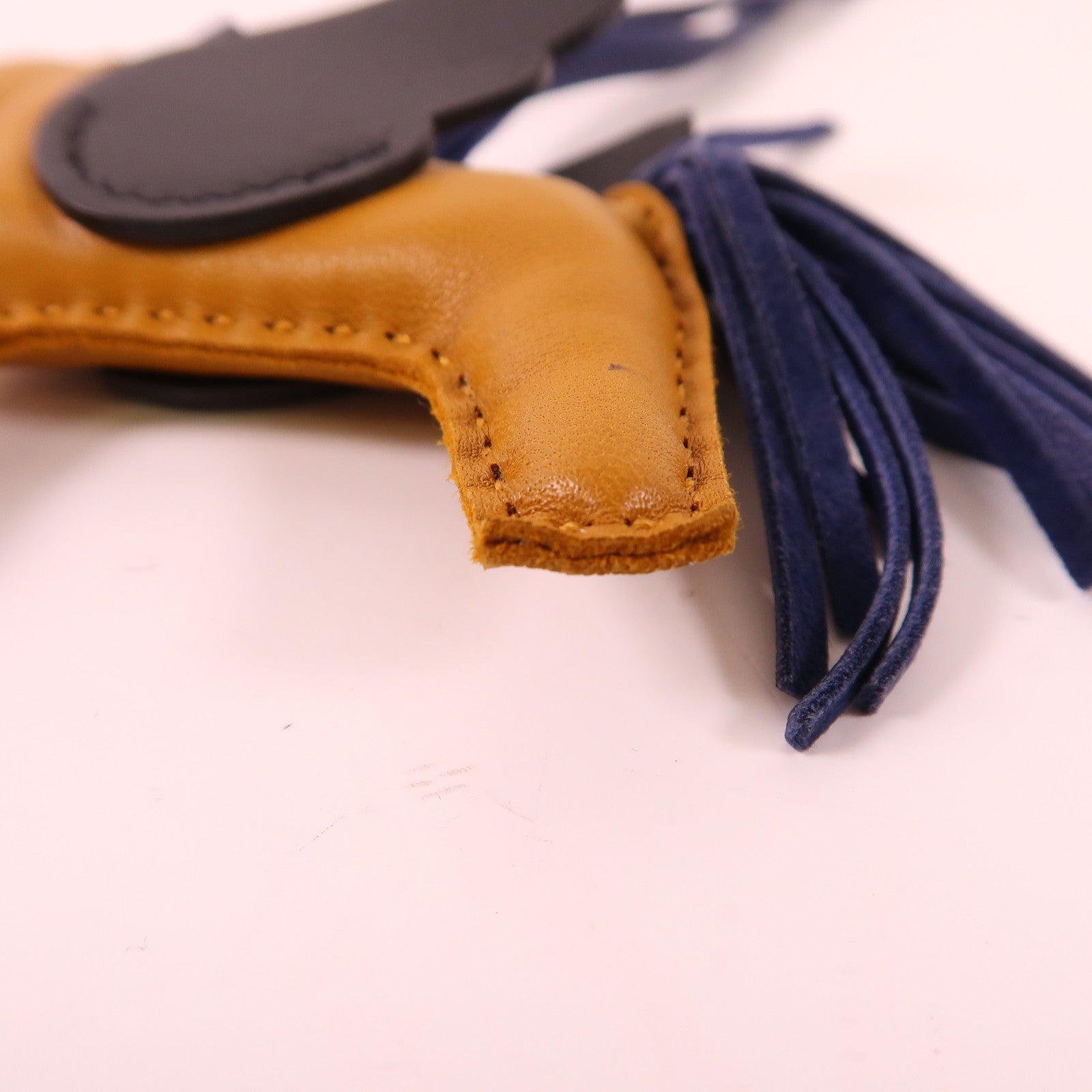 HERMES 【激減優惠】Swift/Milo皮革Rodeo Pegase PM掛飾Sesame