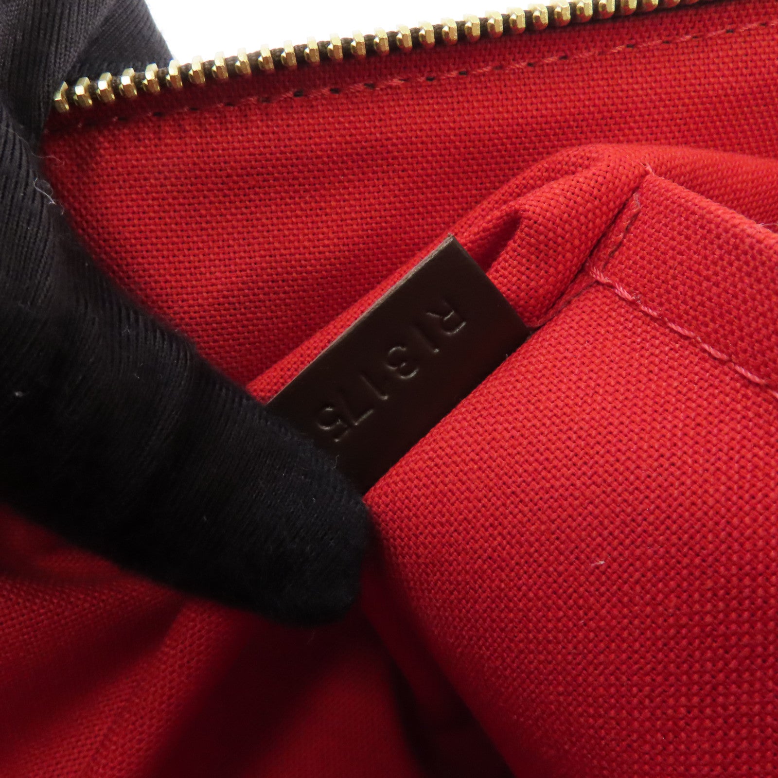 LOUIS VUITTON Damier Siena MM金扣肩背袋棕色