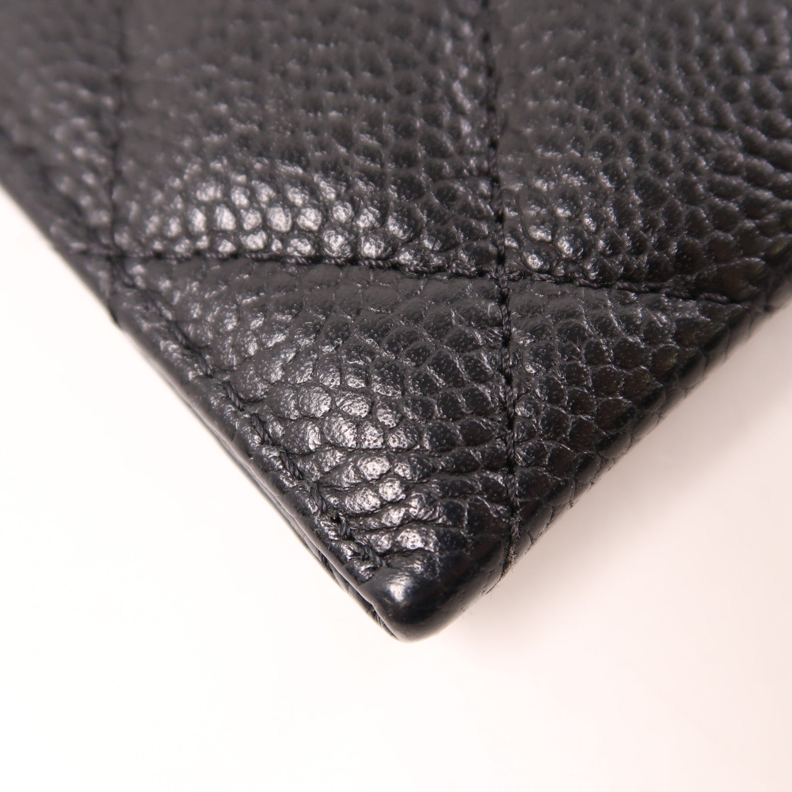 CHANEL 牛皮皮革Long Wallet金扣長錢包