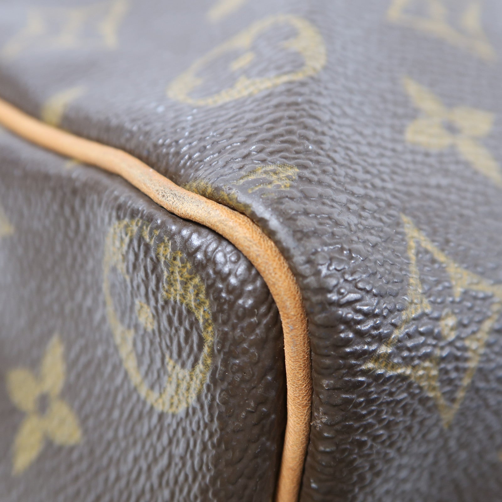 LOUIS VUITTON Monogram Speedy 35金扣手挽袋啡色