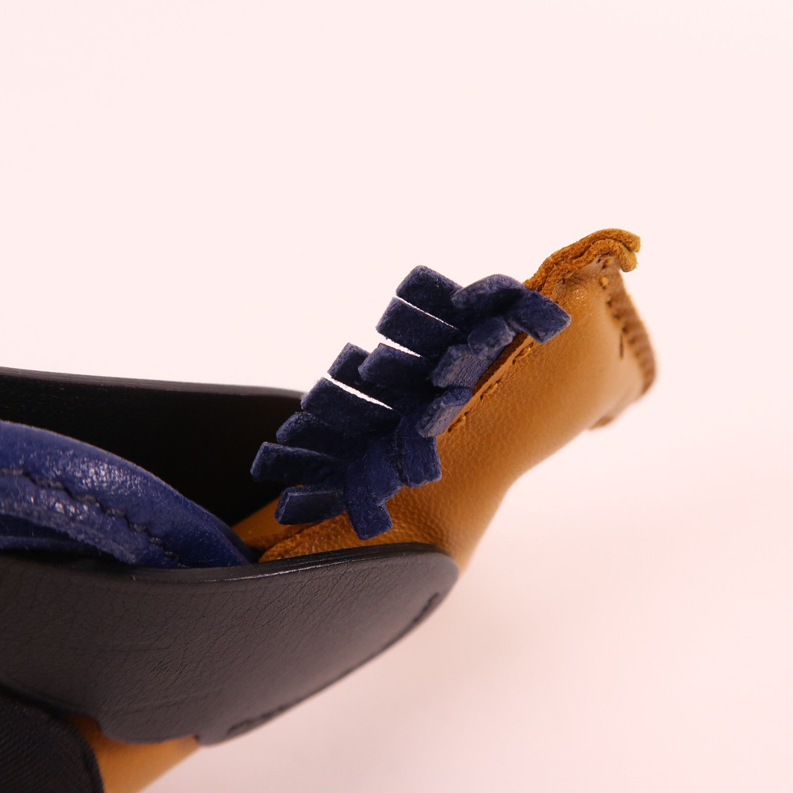 HERMES 【激減優惠】Swift/Milo皮革Rodeo Pegase PM掛飾Sesame