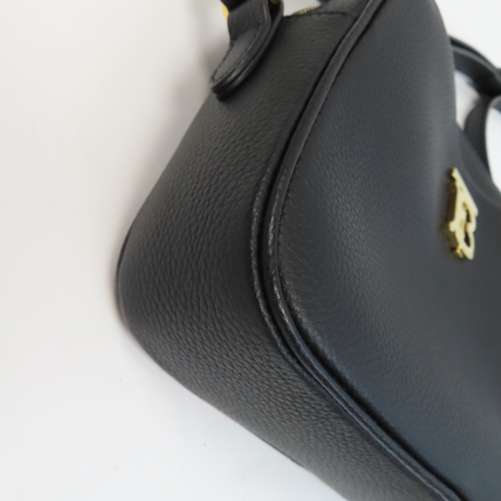 BURBERRY 牛皮皮革Smau Camera Bag金扣肩背袋黑色