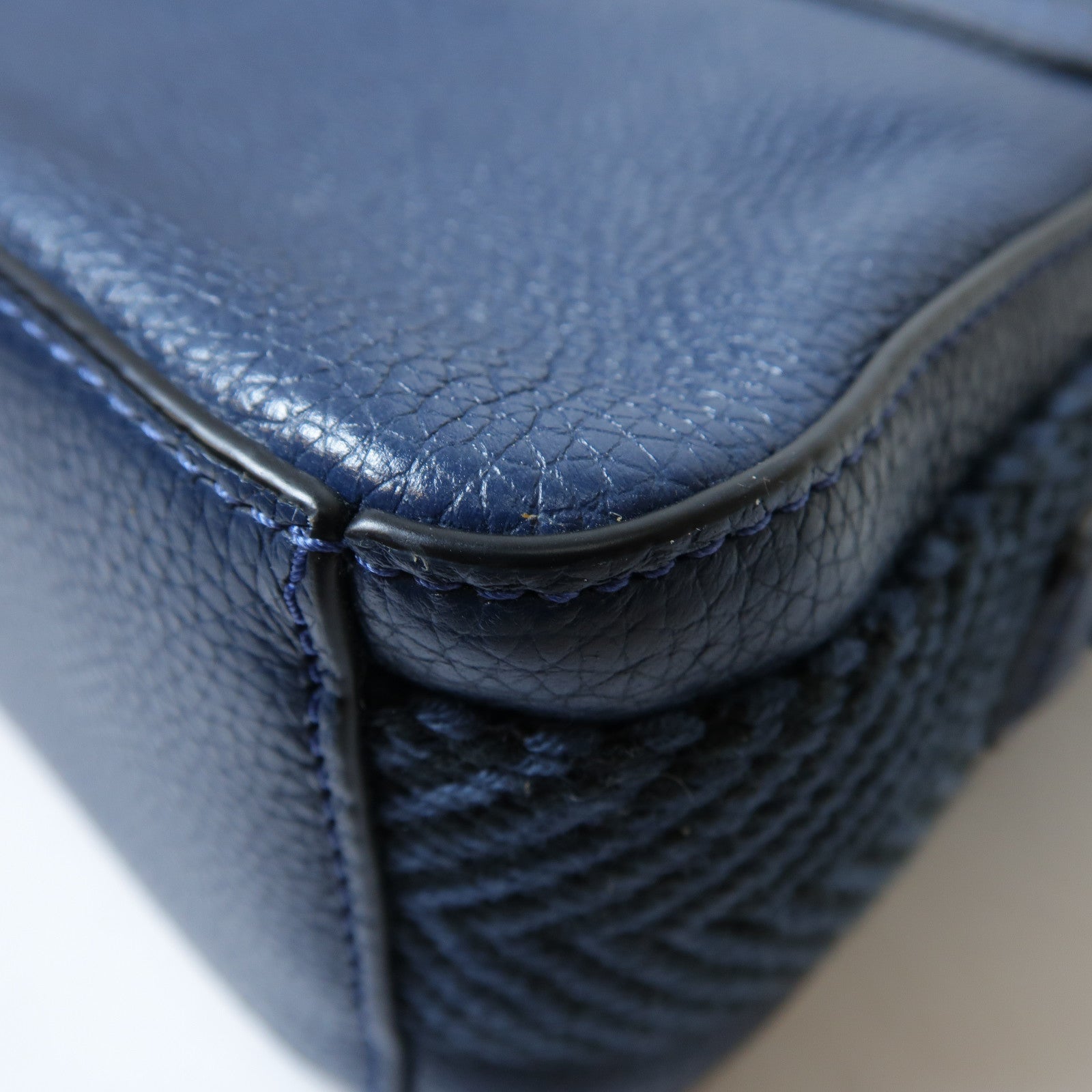 MARC JACOBS 【激減優惠】皮革Shoulder Bag金扣肩背袋藍色