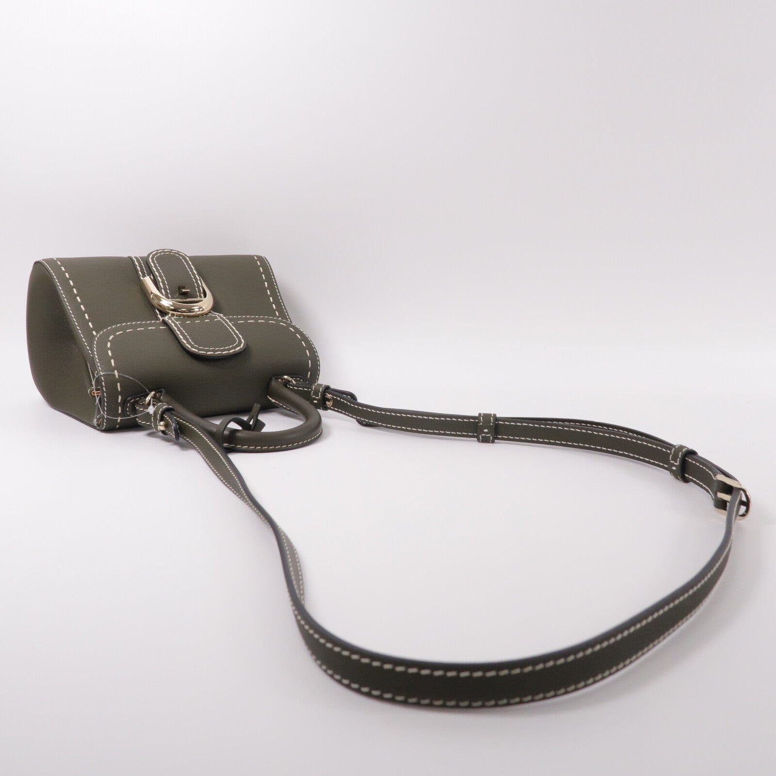 Delvaux 牛皮皮革Brillant Mini手挽肩背兩用袋