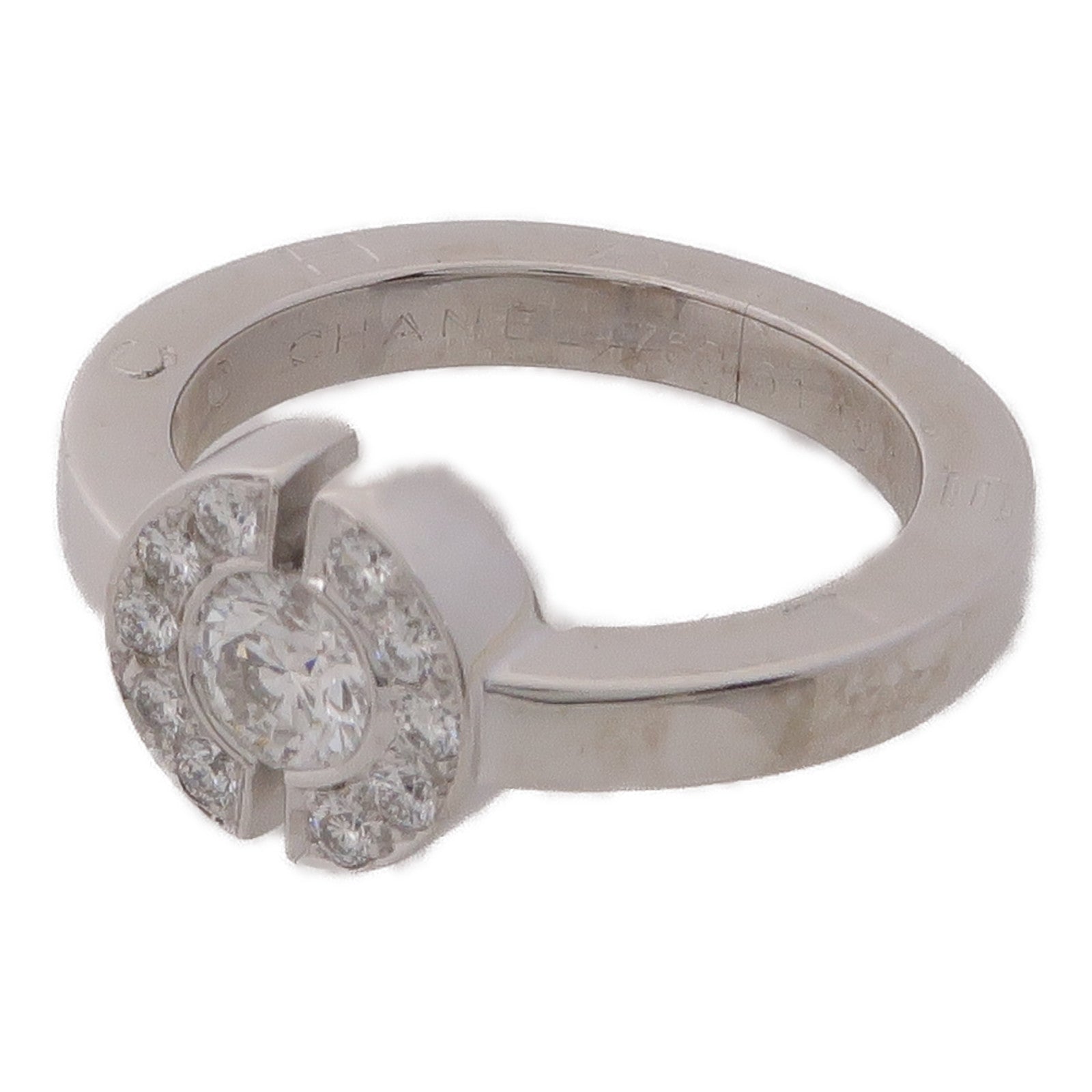 CHANEL 18K白金Diamond Ring鑽石戒指US#5.5