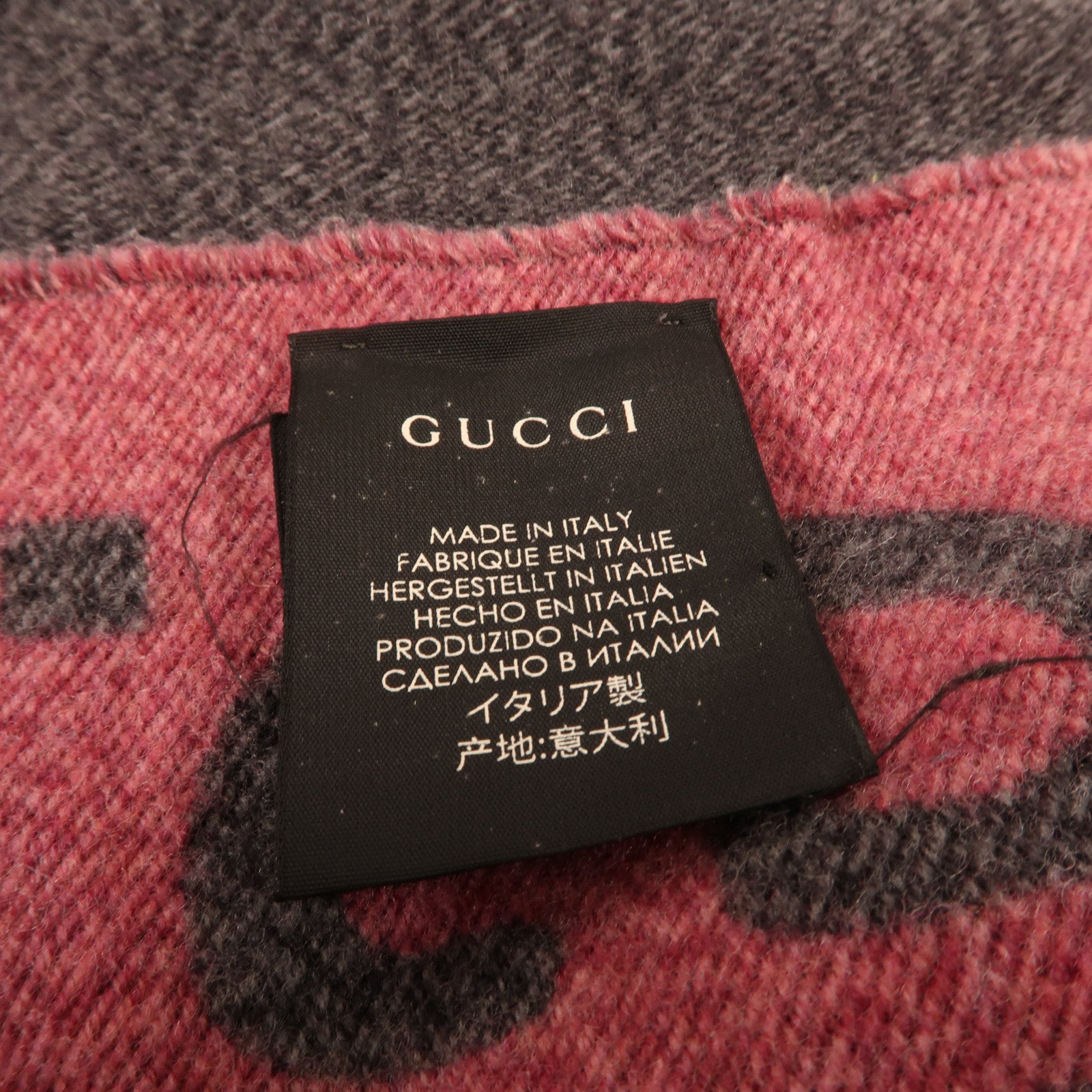 GUCCI 羊毛/絲質Scarf圍巾