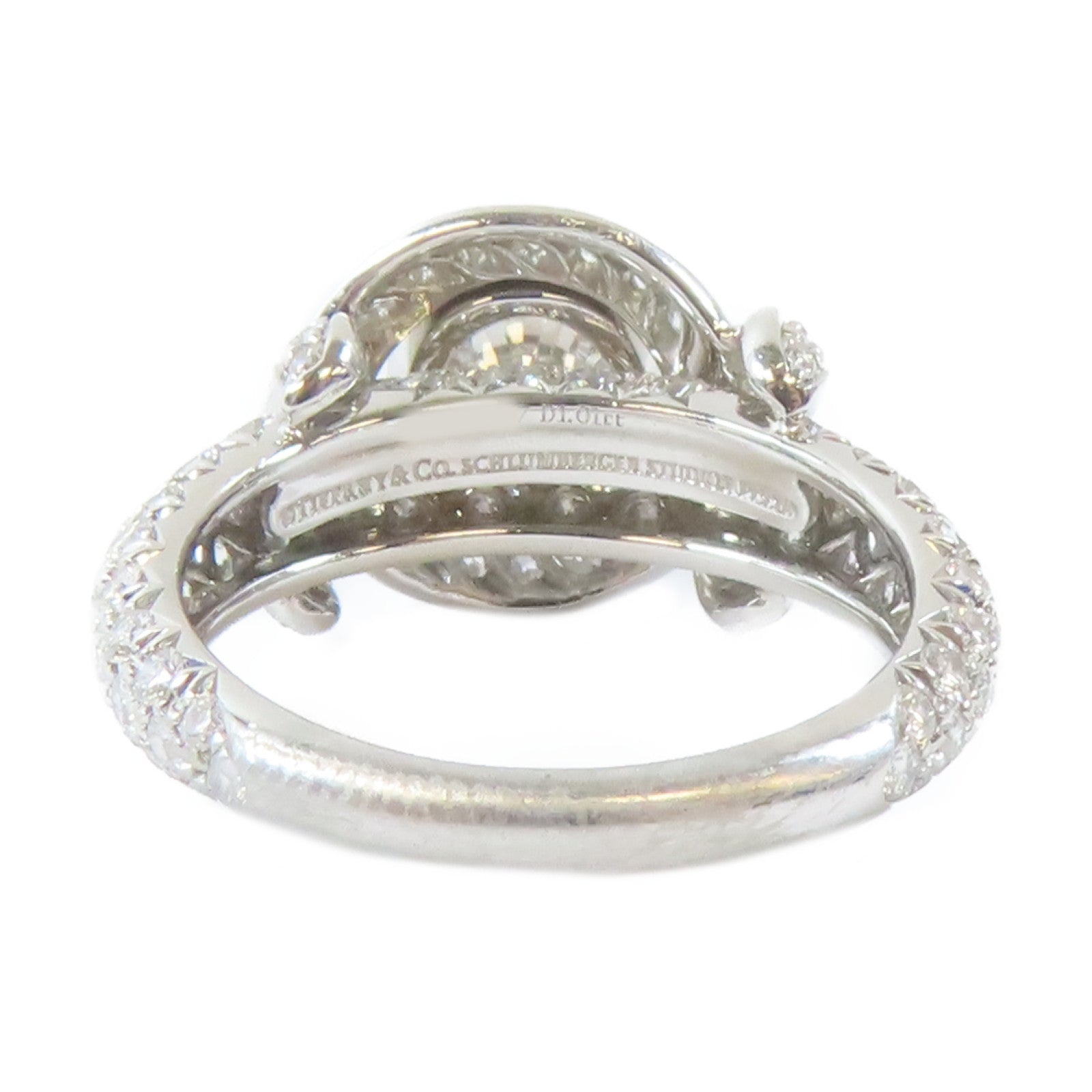 TIFFANY＆CO PT950白金Diamond Ring 1.02ct鑽石戒指US#6