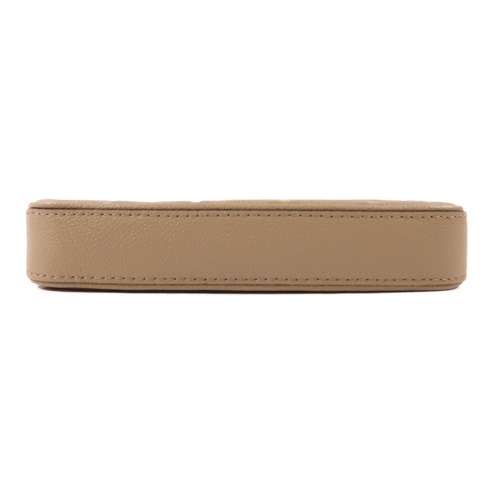 LOUIS VUITTON Monogram Empreinte Easy Pouch On Strap金扣手挽肩背兩用袋米色