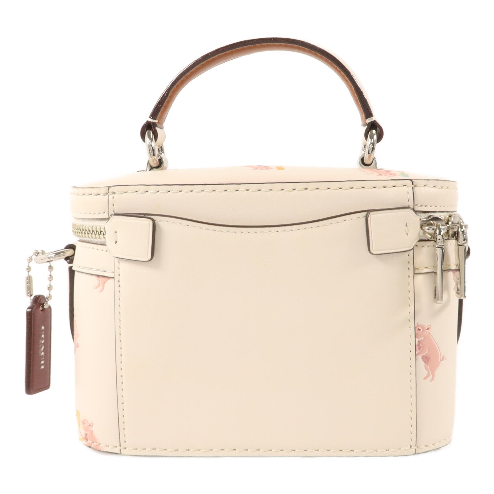 COACH 牛皮皮革Trail Bag With Party Pig Print手挽肩背兩用袋