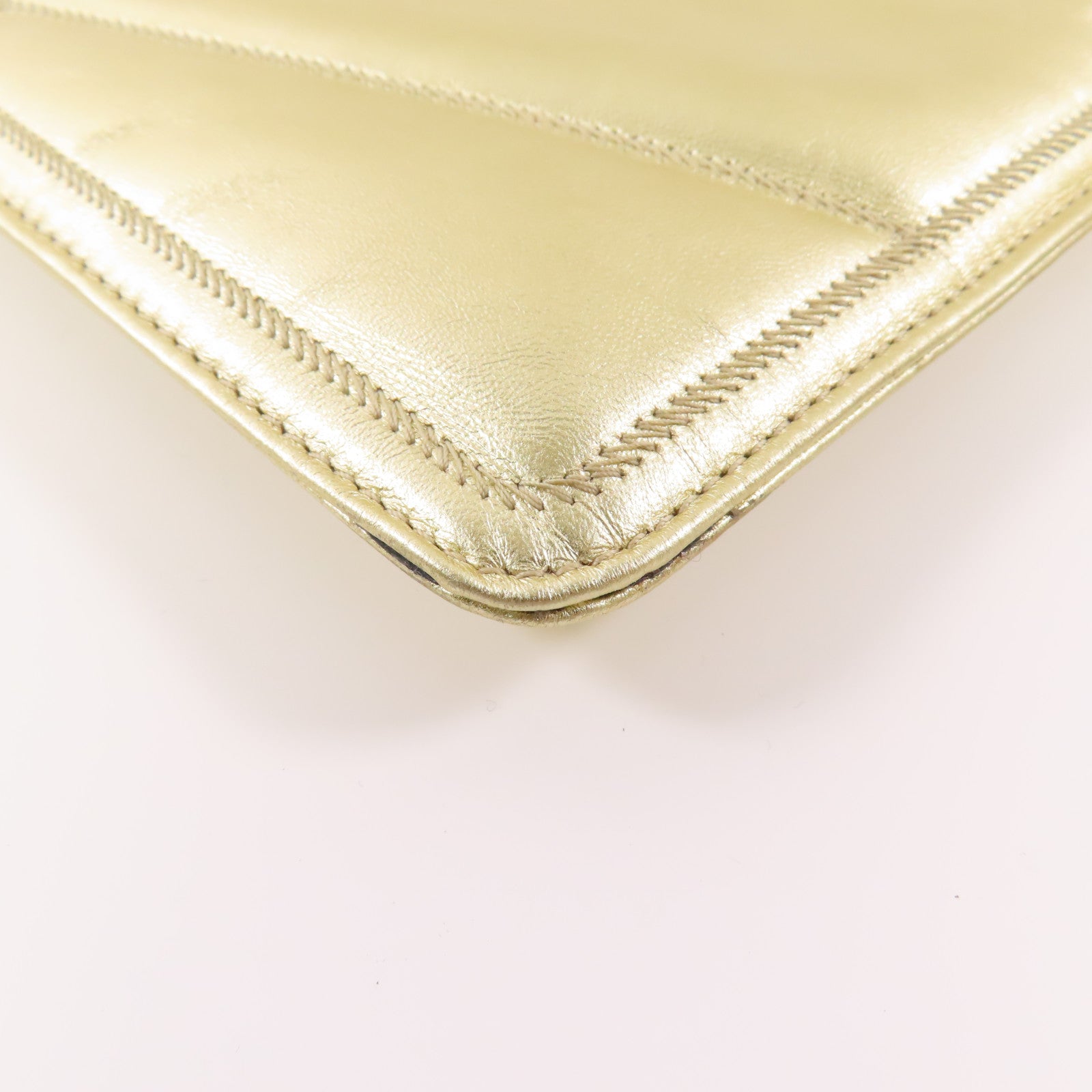 BVLGARI 【激減優惠】牛皮皮革Clutch Bag金扣手拿包