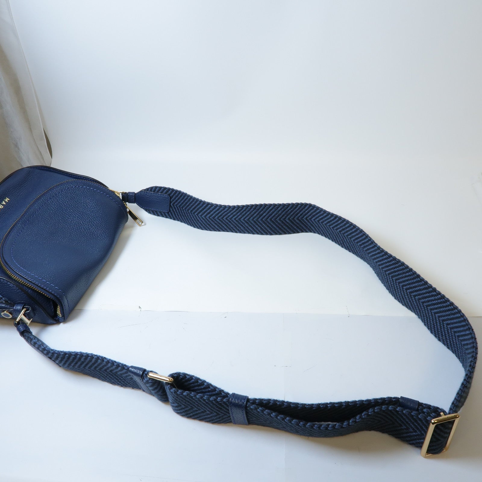 MARC JACOBS 【激減優惠】皮革Shoulder Bag金扣肩背袋藍色