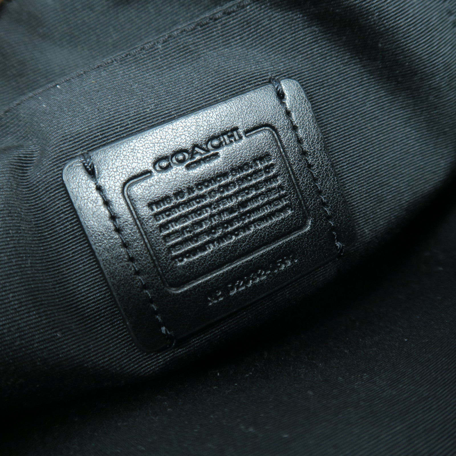 COACH 【激減優惠】塗層帆布2 Way Shoulder Bag金扣手挽肩背兩用袋啡色/黑色