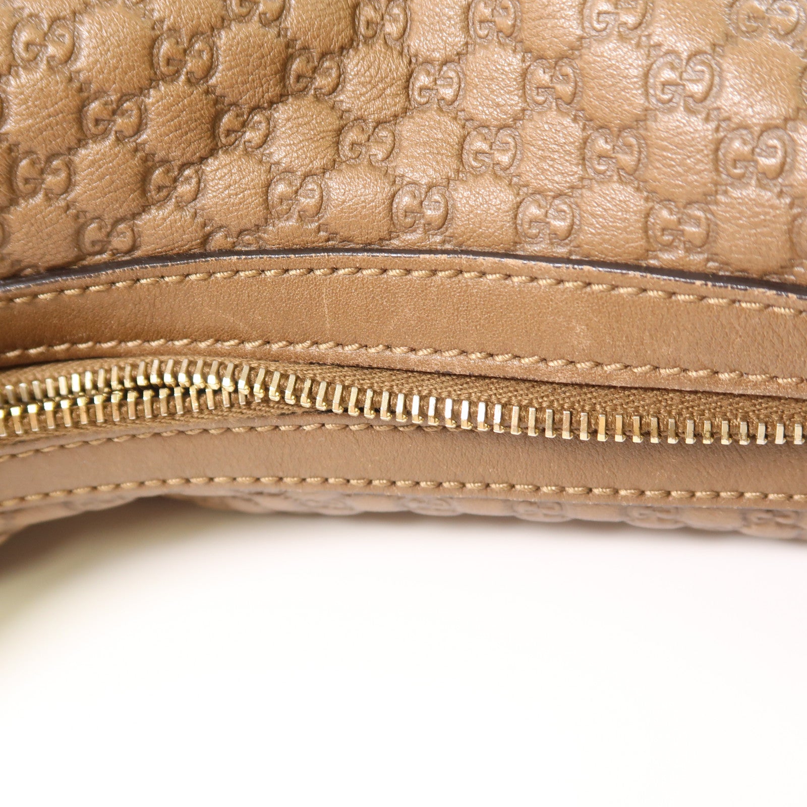 GUCCI GG SHW Shoulder Bag 309618 Calfskin Leather Brown