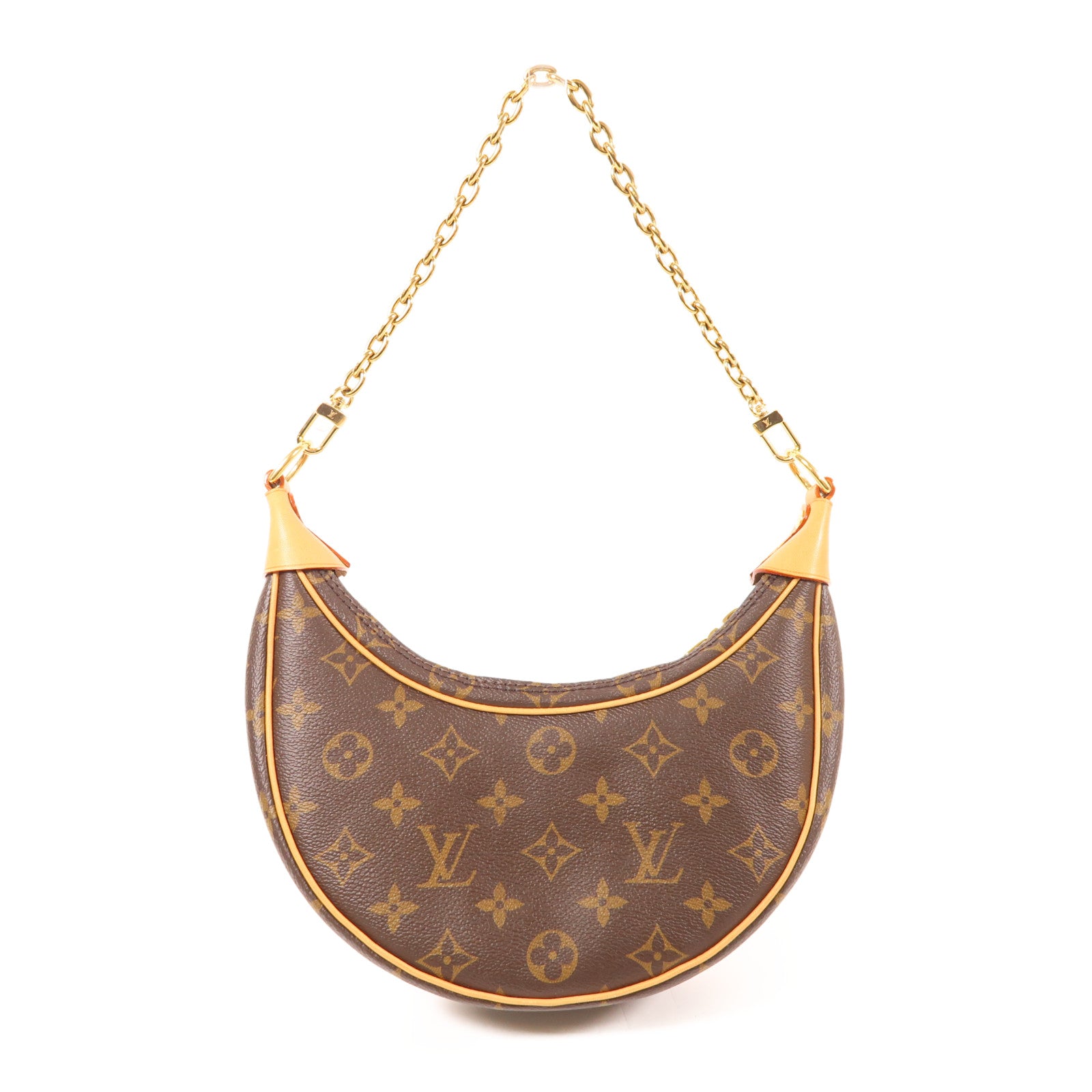 LOUIS VUITTON LV GHW Loop 2 Way Shoulder Bag M81098 Monogram Brown