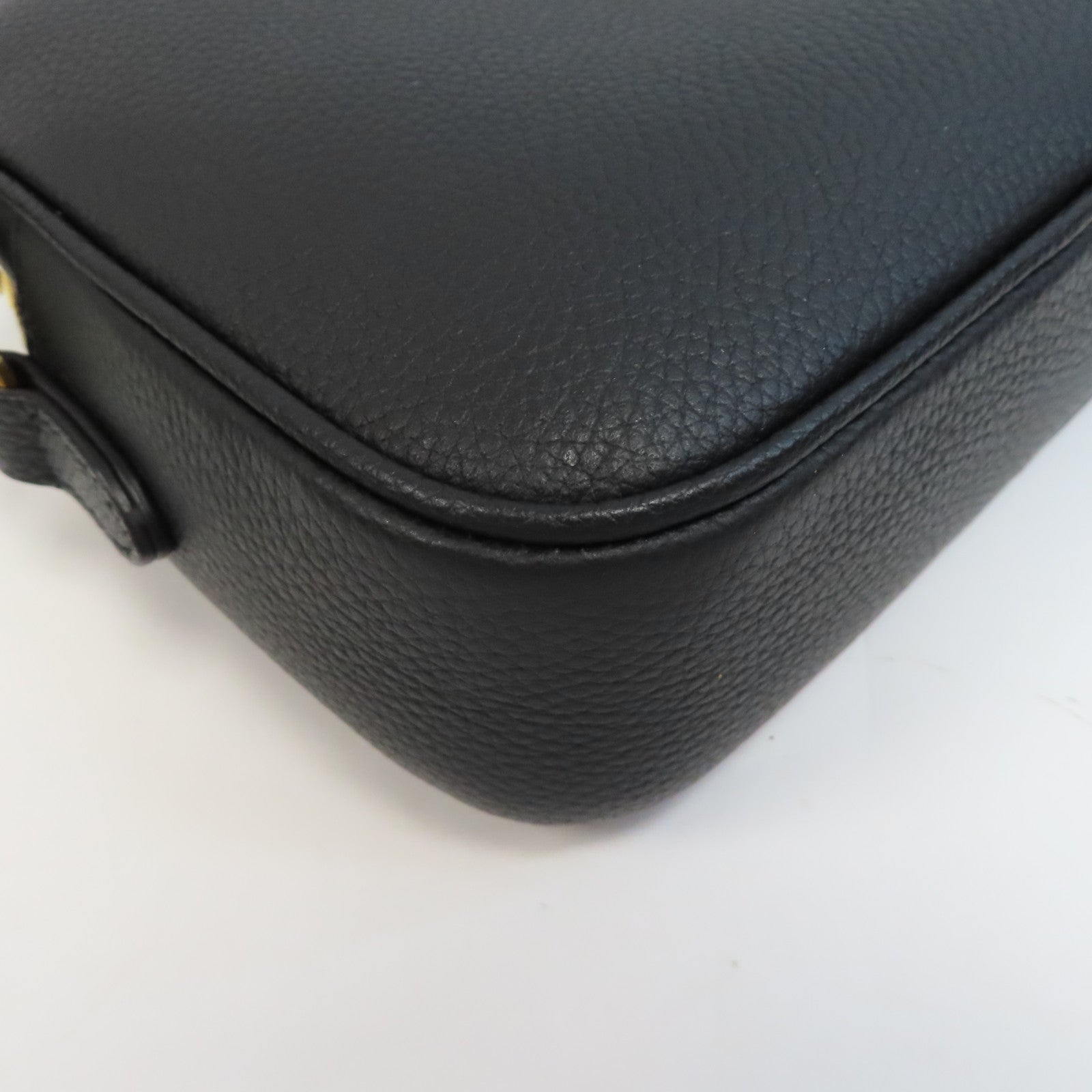 BURBERRY 牛皮皮革Smau Camera Bag金扣肩背袋黑色