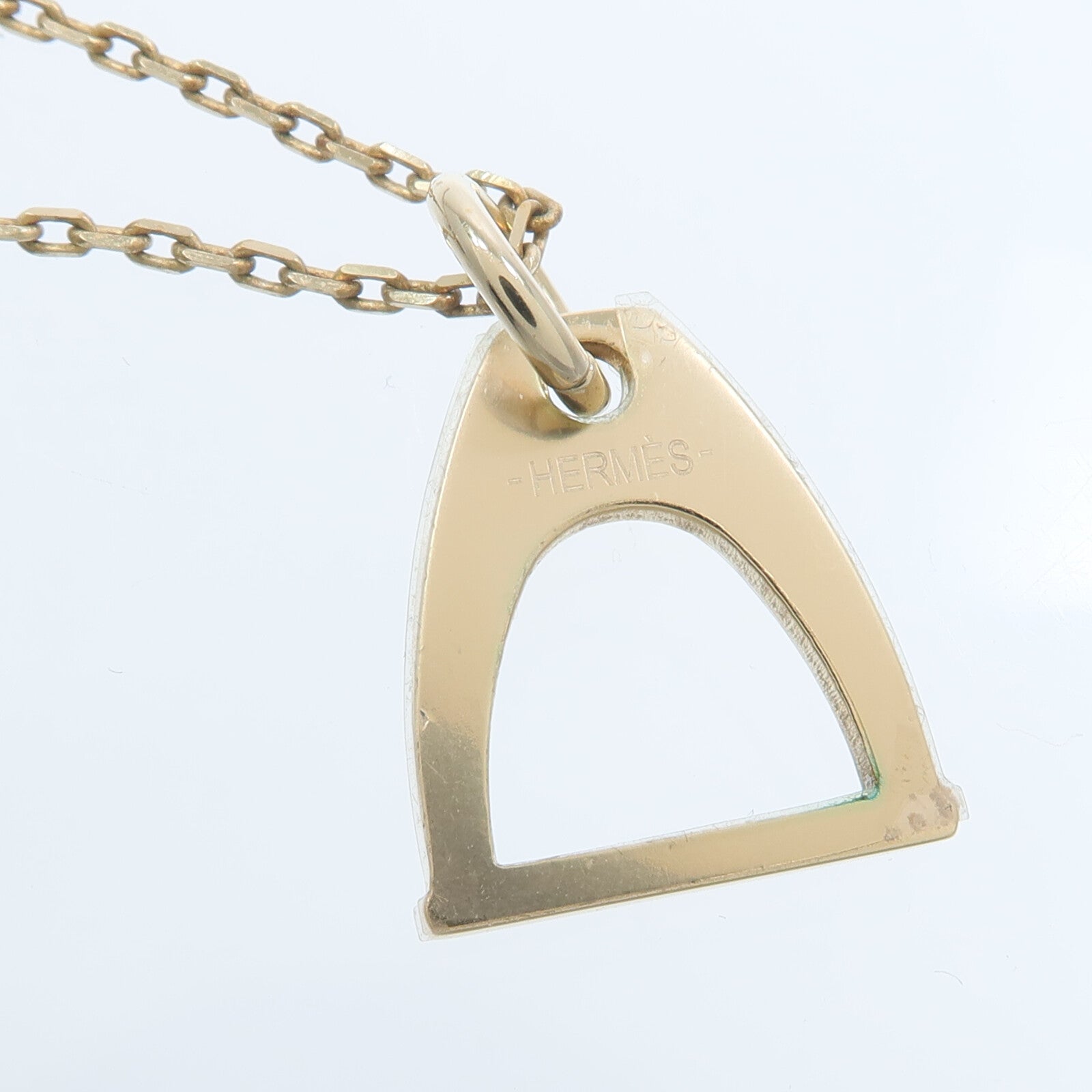 HERMES 水牛角/金屬Amulette Equestre Necklace項鍊