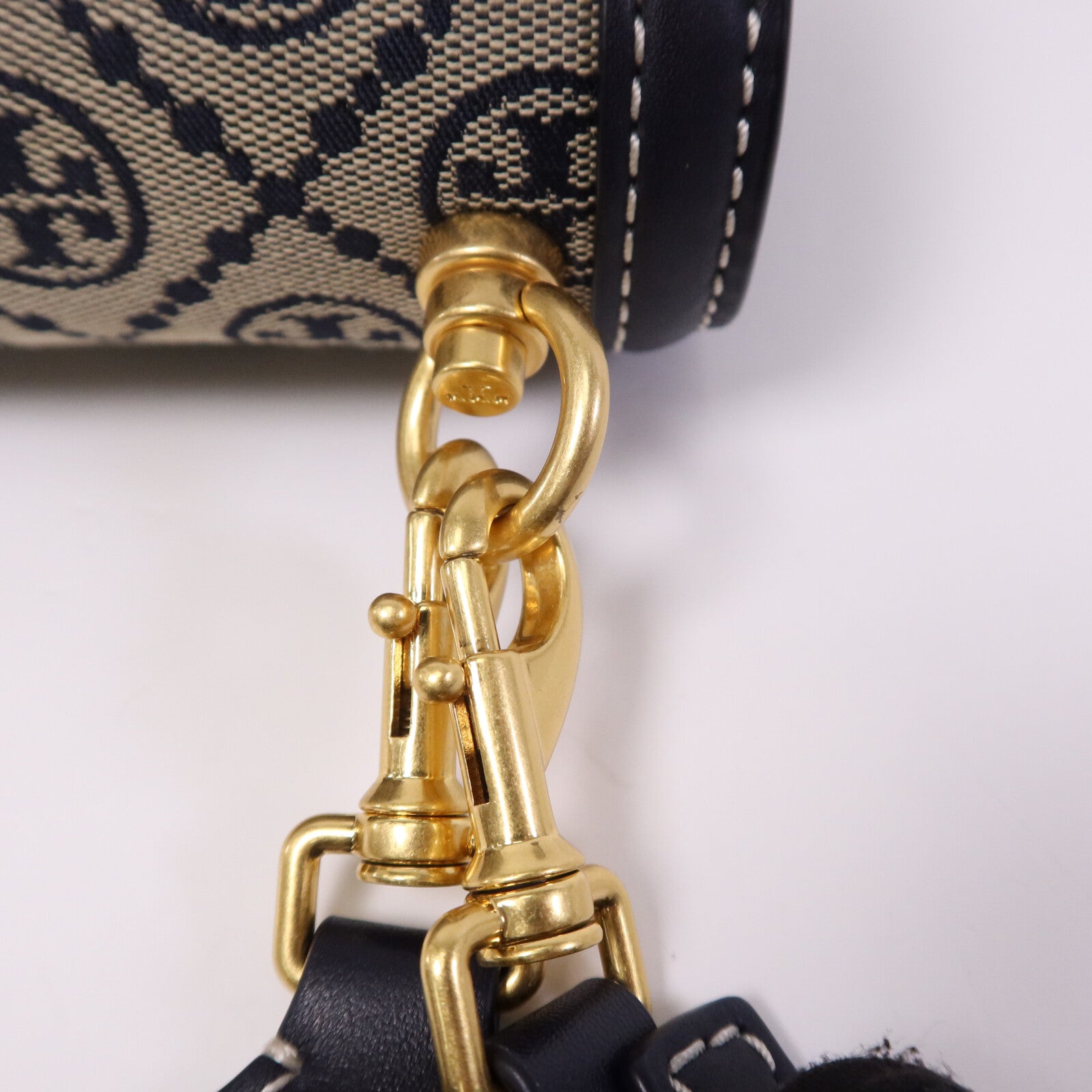 Tory Burch 帆布T Monogram Chain Shoulder金扣肩背袋