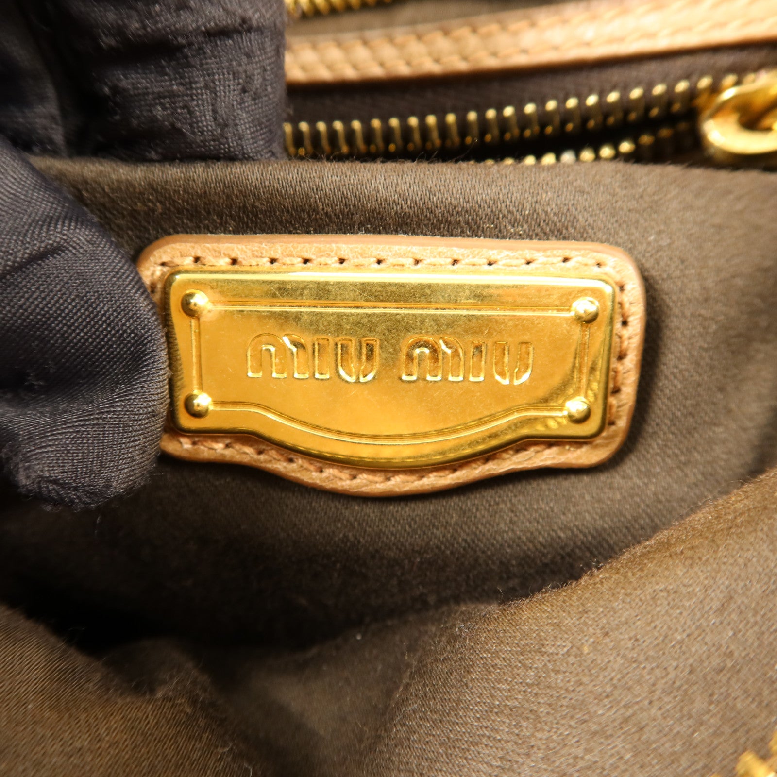 Miu Miu 牛皮皮革Bow Bag金扣手挽肩背兩用袋