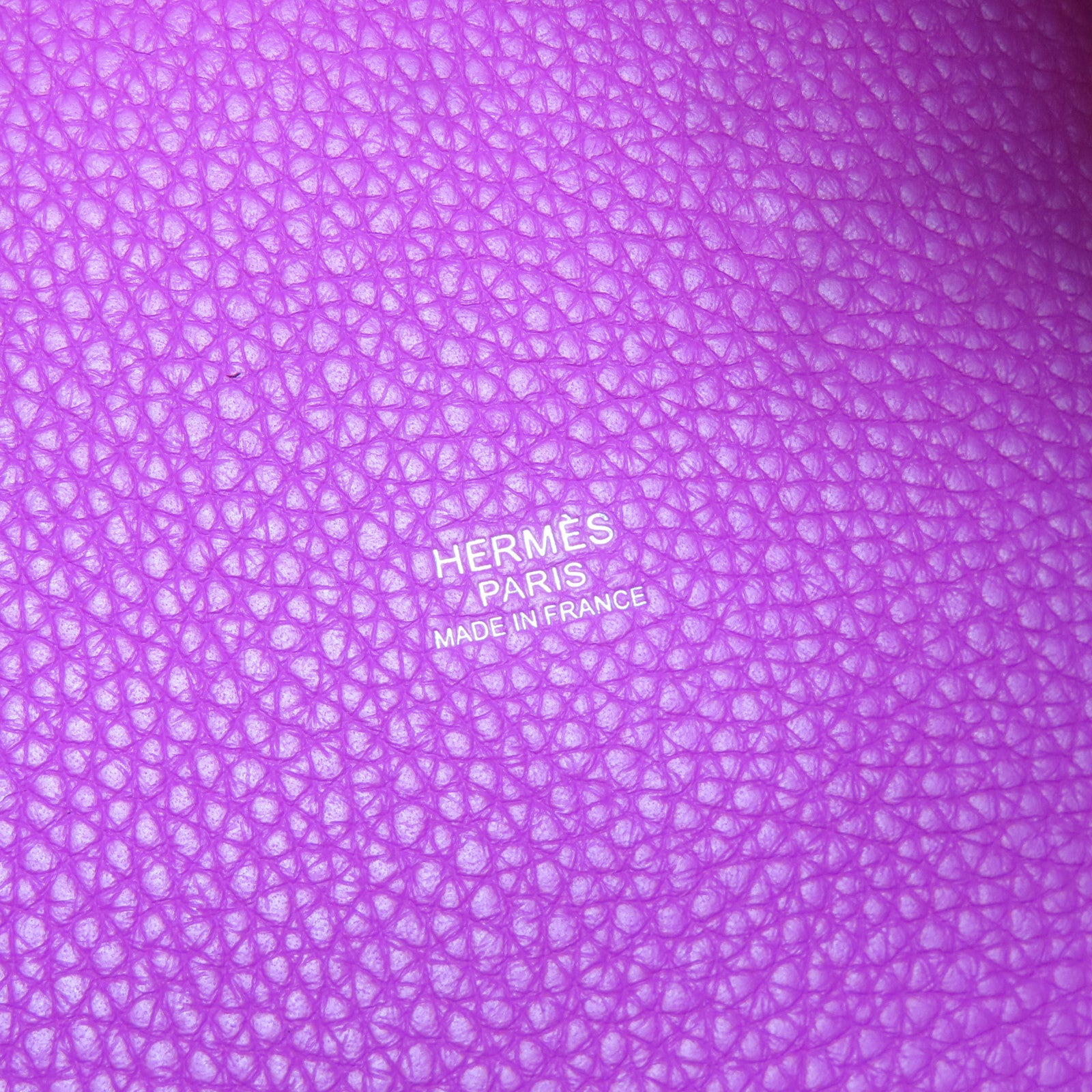 HERMES 【激減優惠】Clemence皮革Picotin MM銀扣手挽袋桃紅色