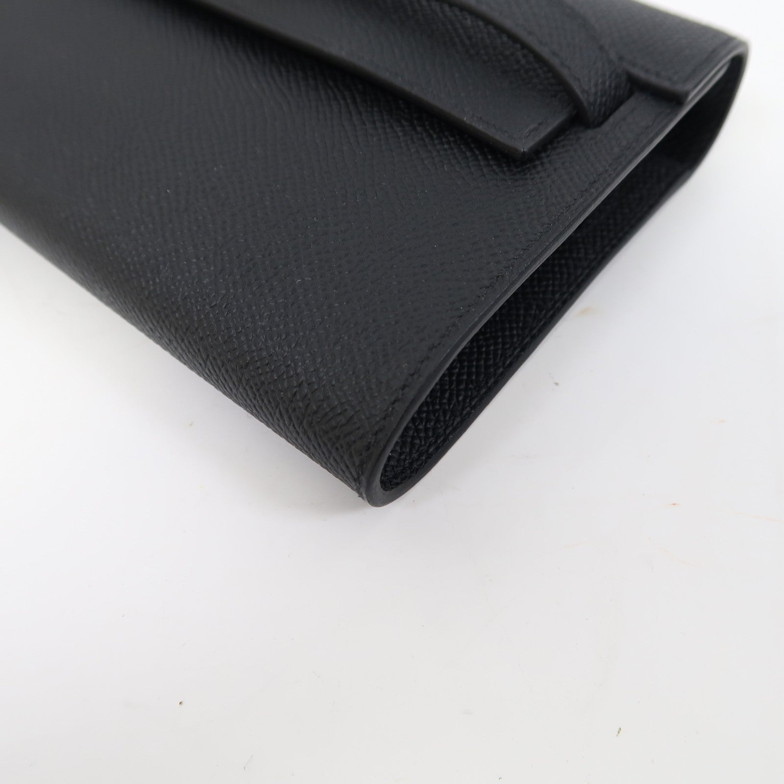 HERMES Epsom皮革Kelly To Go金扣肩背袋黑色