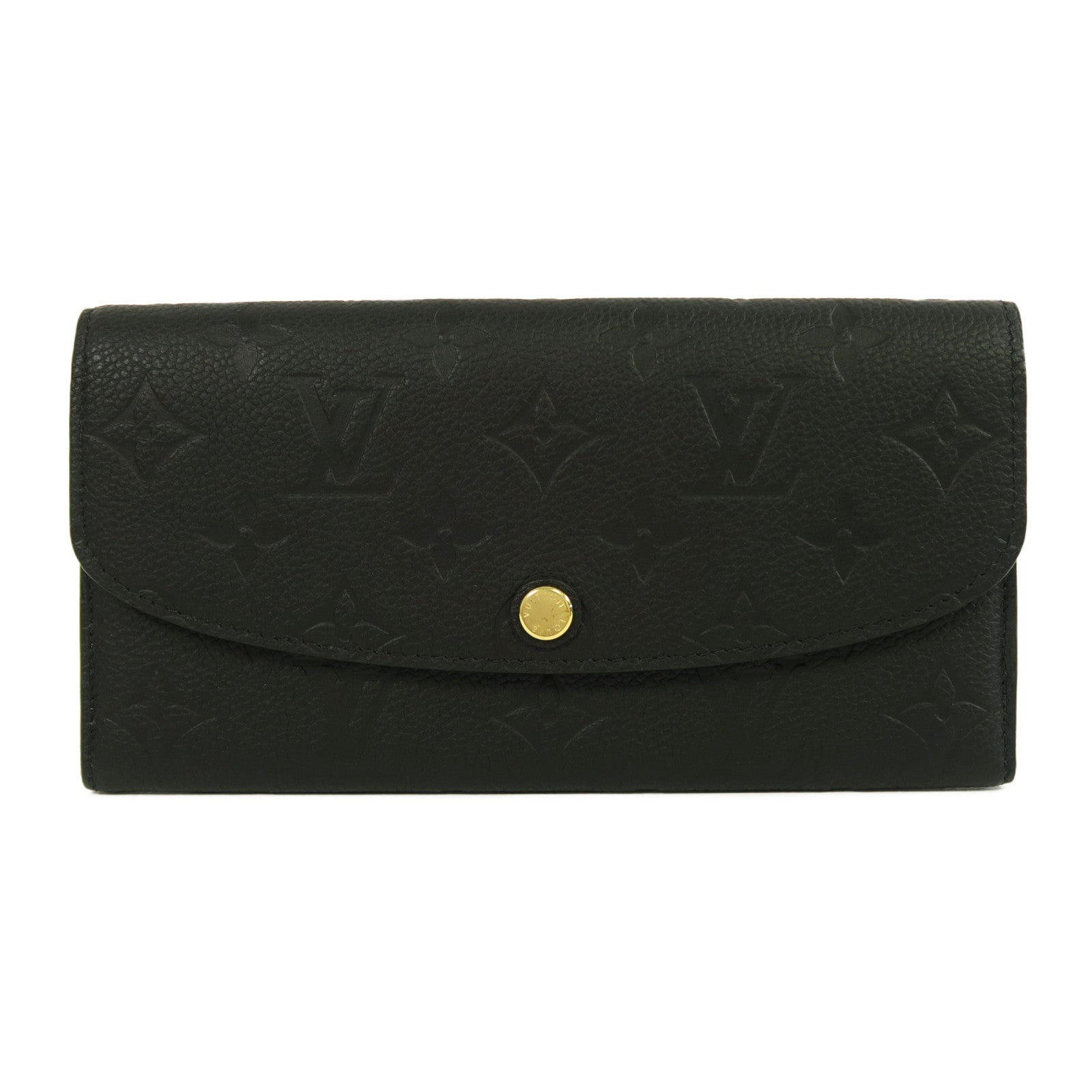 LOUIS VUITTON 【激減優惠】Monogram Empreinte Emilie金扣長錢包黑色