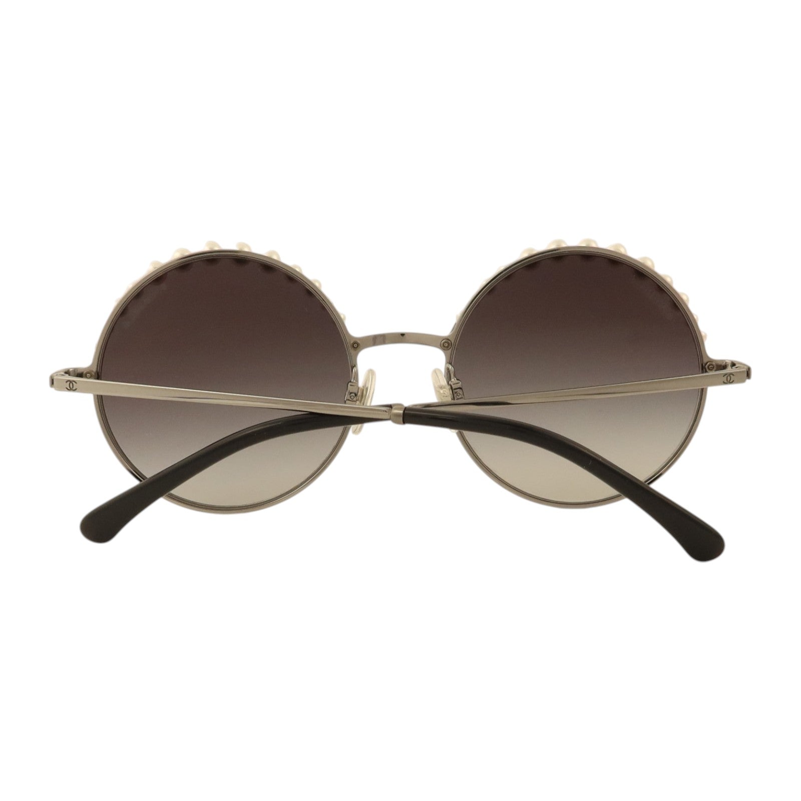 CHANEL 金屬/PVC Pearl Round Sunglasses太陽眼鏡