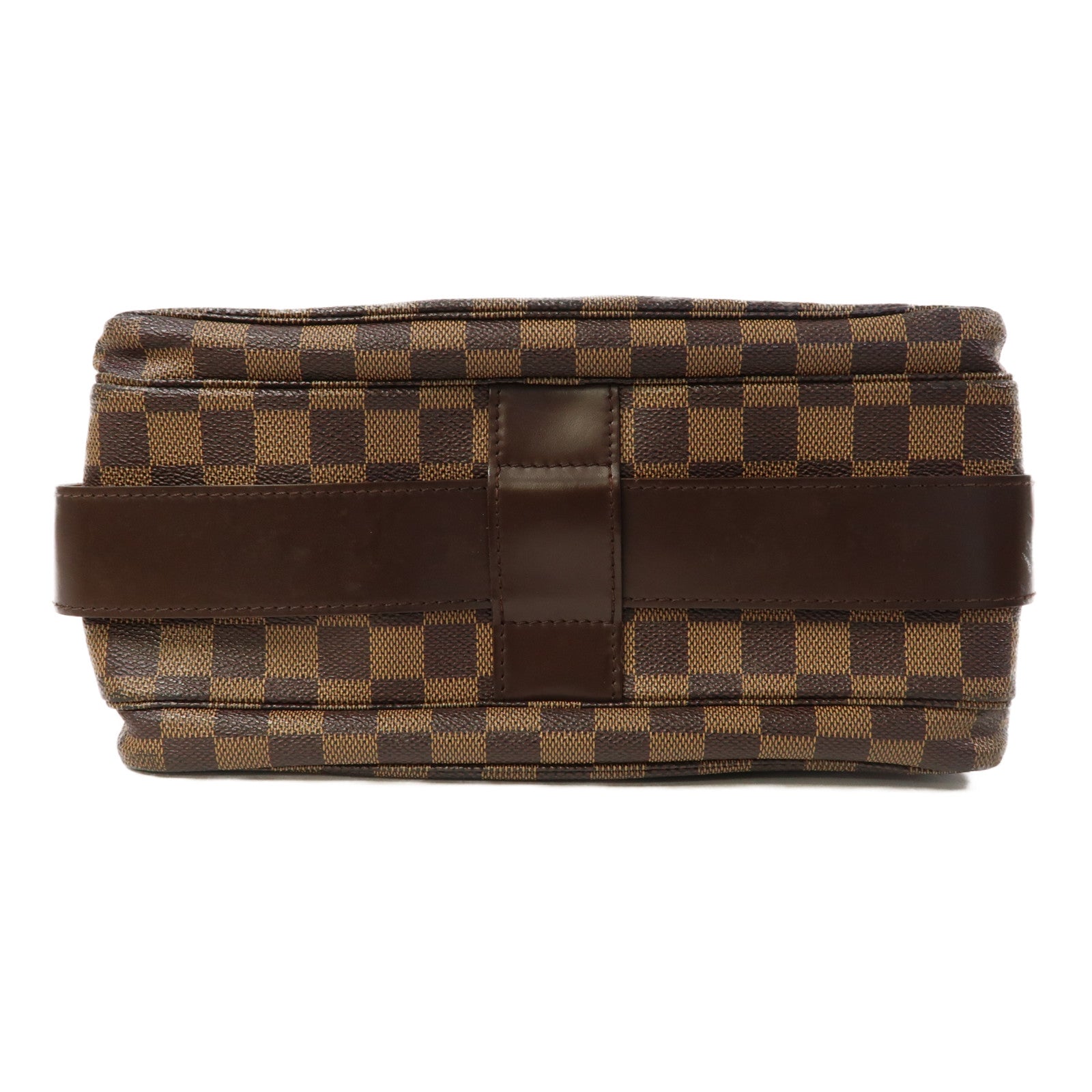 LOUIS VUITTON 【激減優惠】Damier Ebene Naviglio金扣肩背袋啡色