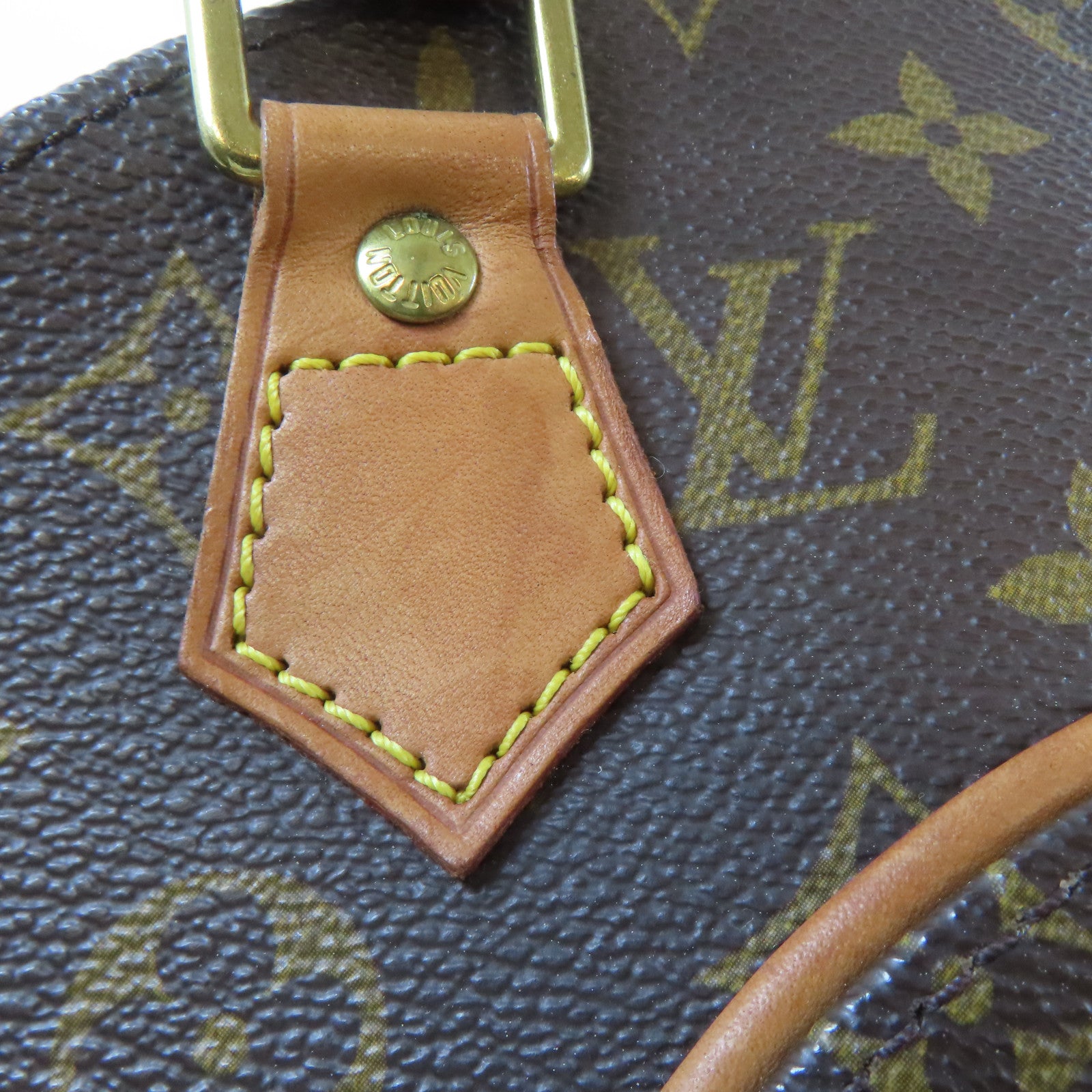 LOUIS VUITTON Monogram Ellipse PM金扣手挽袋啡色