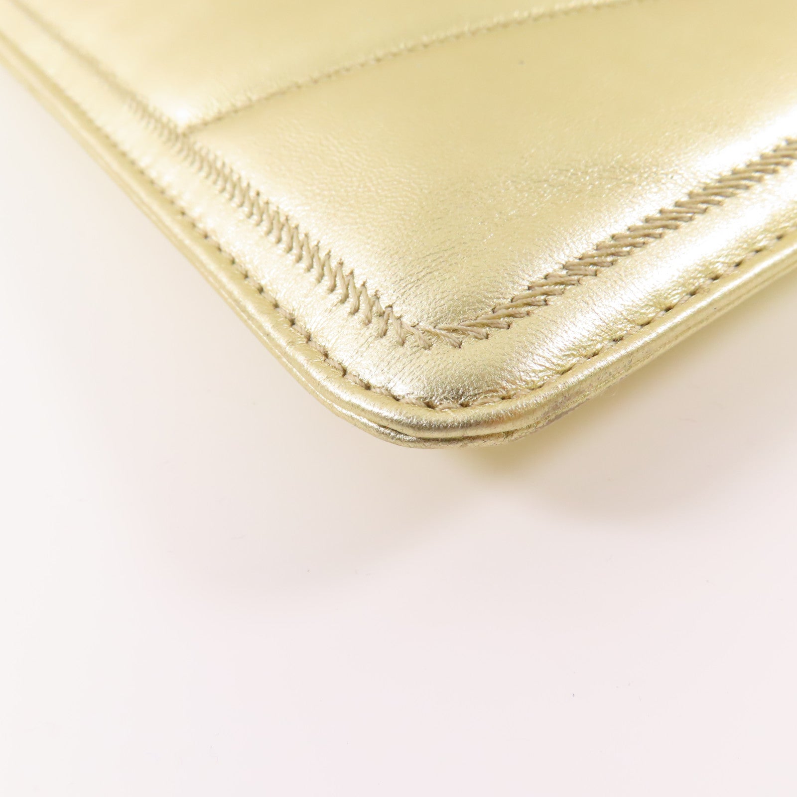 BVLGARI 【激減優惠】牛皮皮革Clutch Bag金扣手拿包