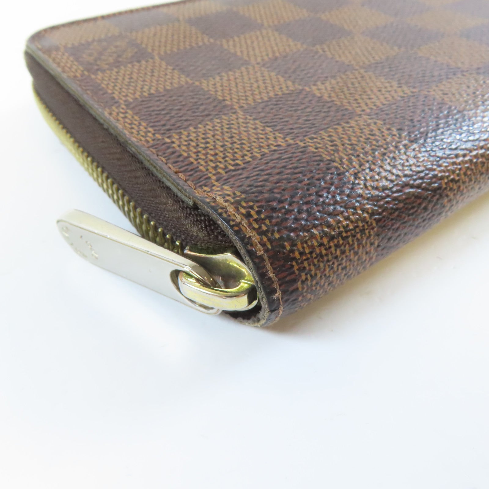 LOUIS VUITTON Damier Zippy Wallet金扣長錢包啡色