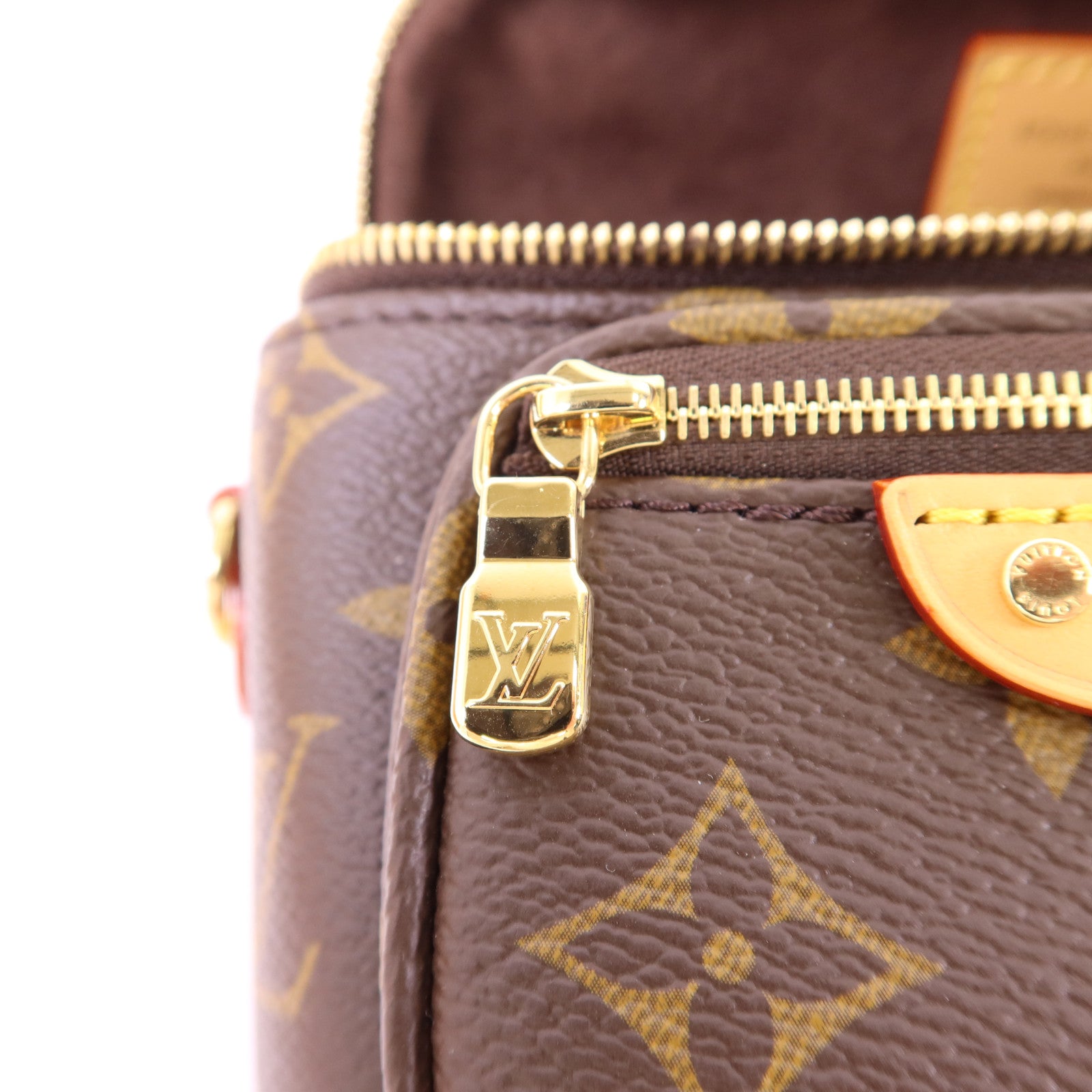 LOUIS VUITTON Monogram Mini Bumbag金扣手挽肩背兩用袋棕色