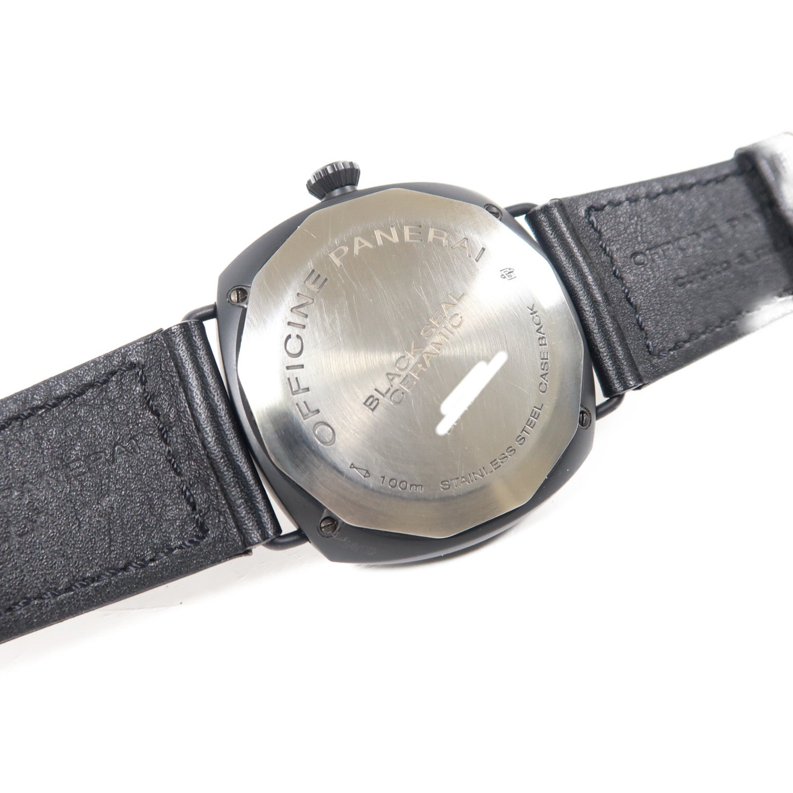 PANERAI Radiomir Black Seal不鏽鋼/橡胶帶Hand Volume Watch手錶自動機芯黑色