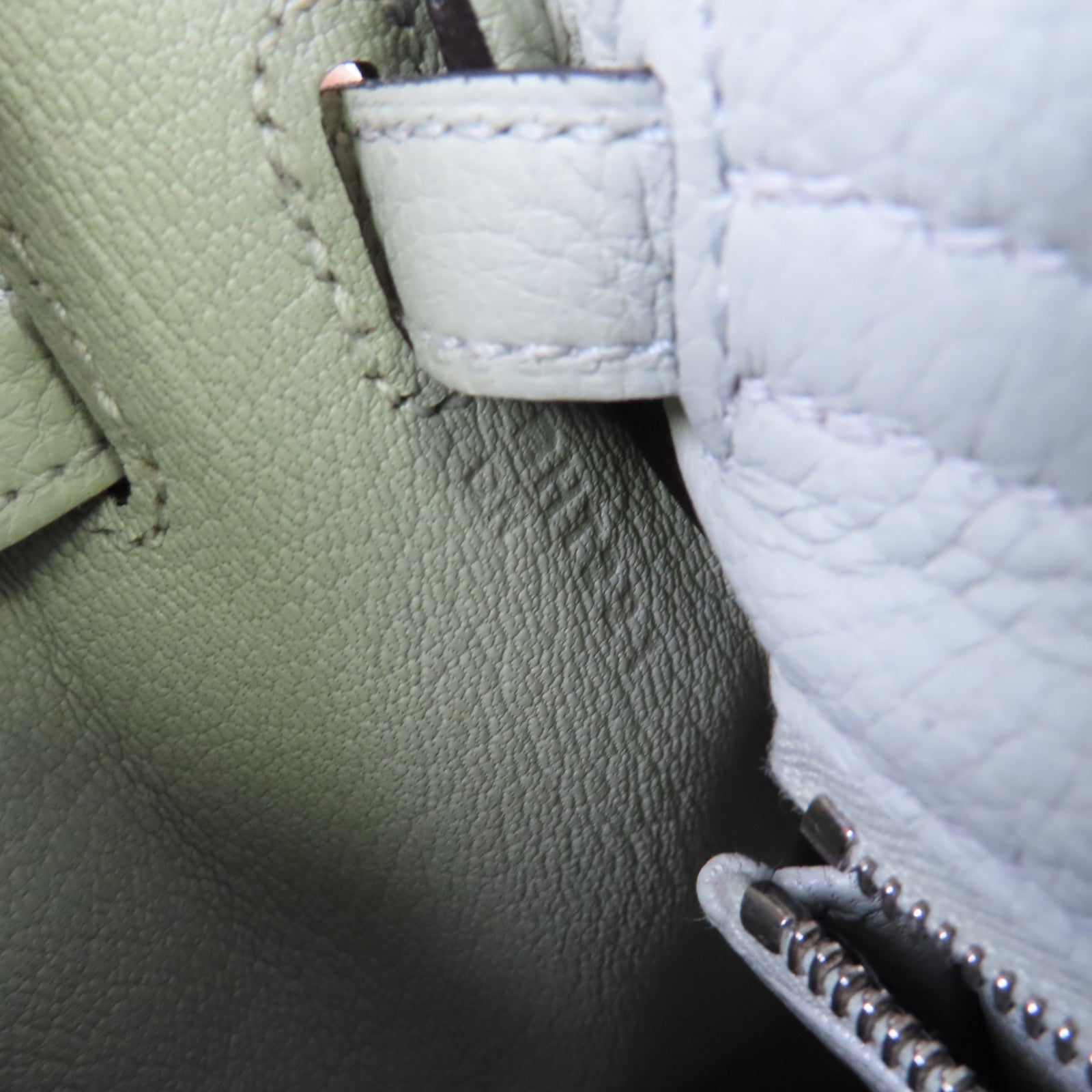 HERMES 【激減優惠】Togo皮革Kelly 25 2way Handbag銀扣手挽肩背兩用袋Gris Neve水晶灰色