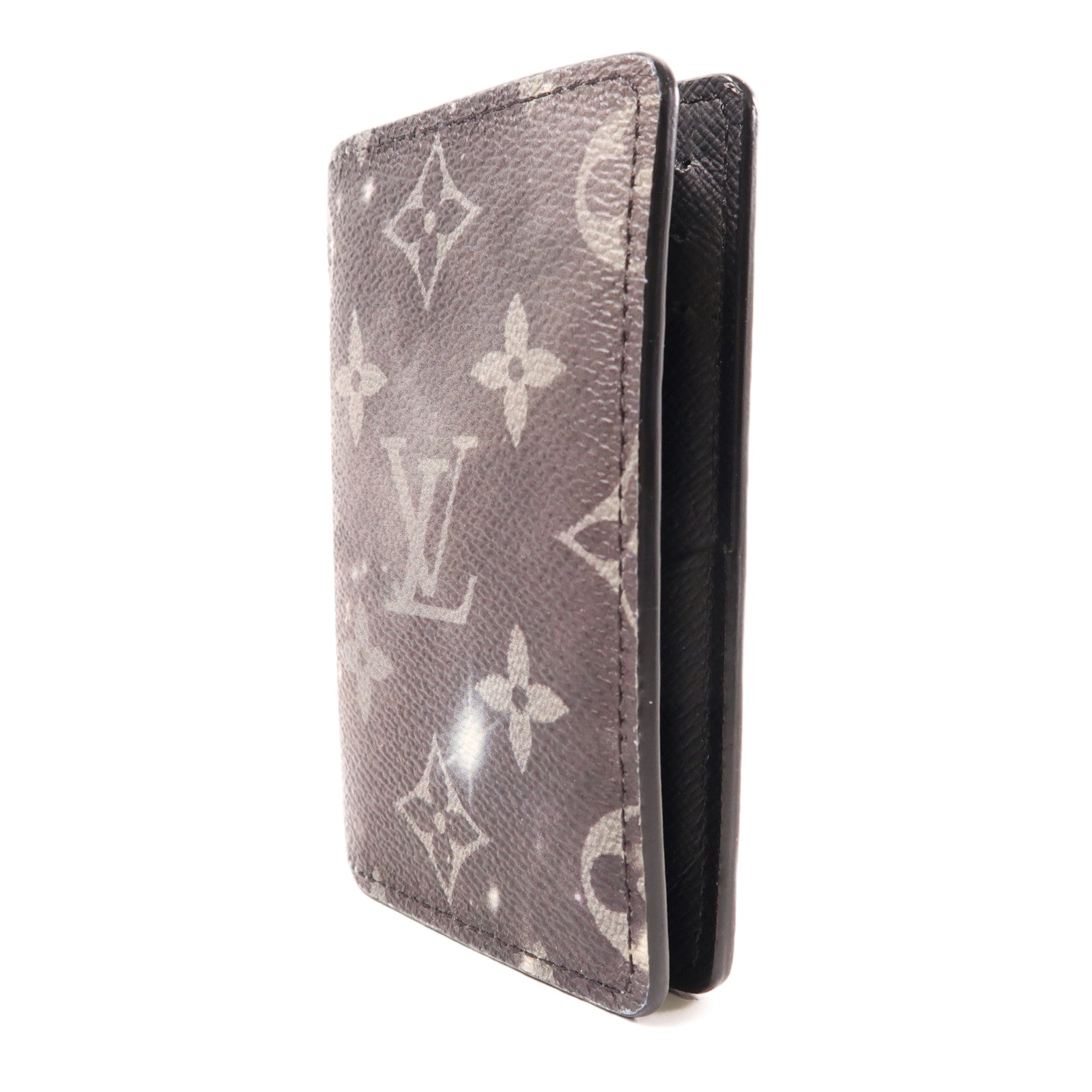 LOUIS VUITTON Monogram Card Case卡片套深灰色
