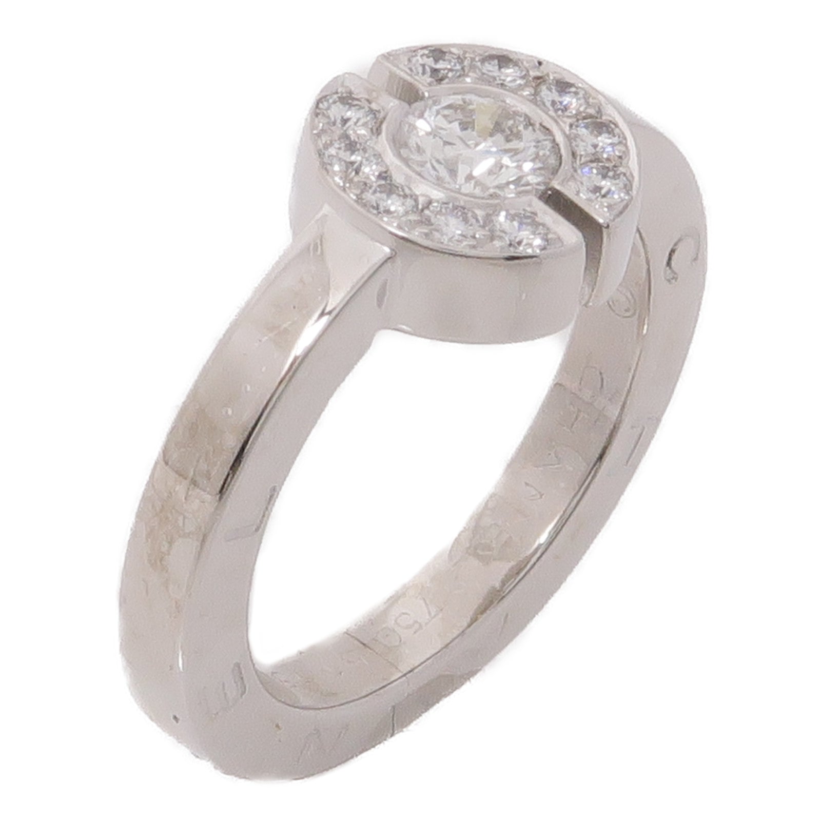 CHANEL 18K白金Diamond Ring鑽石戒指US#5.5