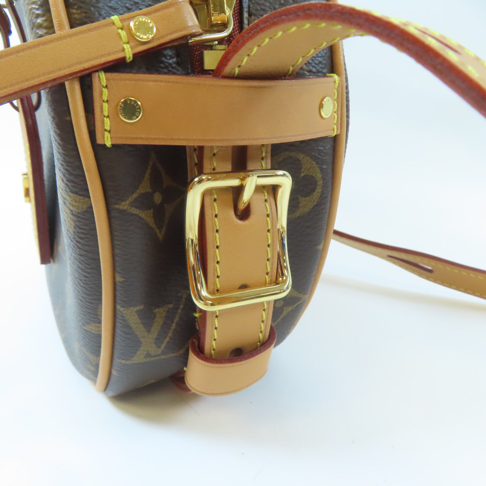 LOUIS VUITTON 【激減優惠】Monogram Boite Chapeau Souple MM金扣手挽袋啡色