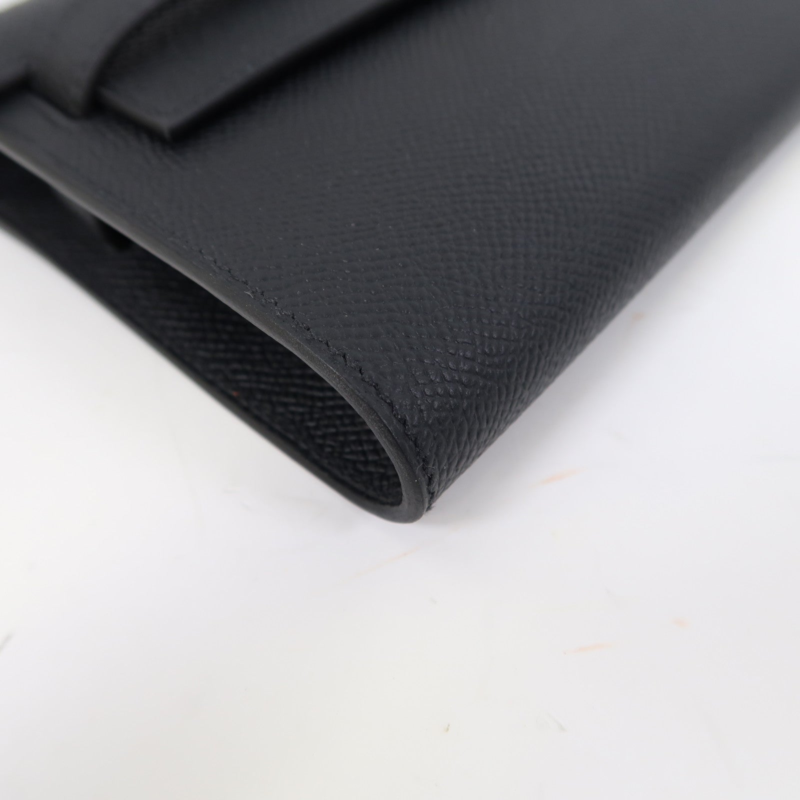 HERMES Epsom皮革Kelly To Go金扣肩背袋黑色