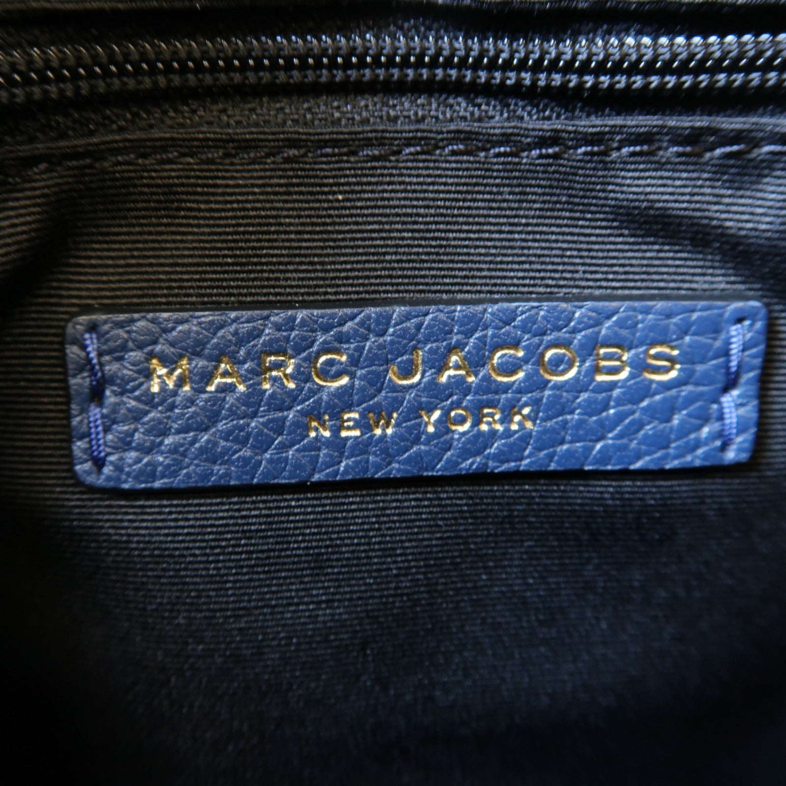 MARC JACOBS 【激減優惠】皮革Shoulder Bag金扣肩背袋藍色